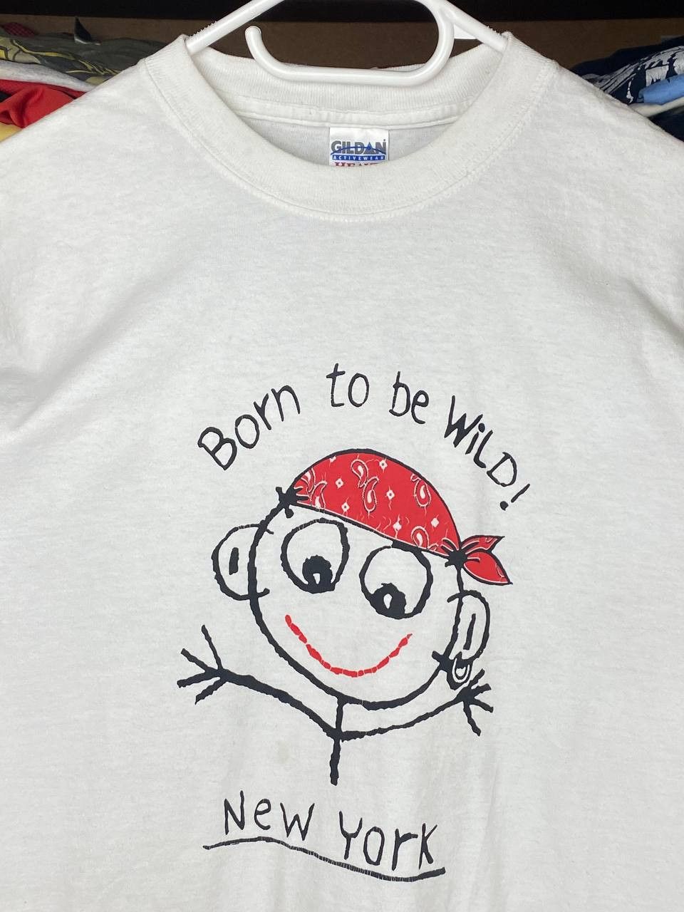 Gildan × Vintage Vintage Born To Be Wild "New York" 00s Graphic Tee Size US M / EU 48-50 / 2 - 4 Thumbnail
