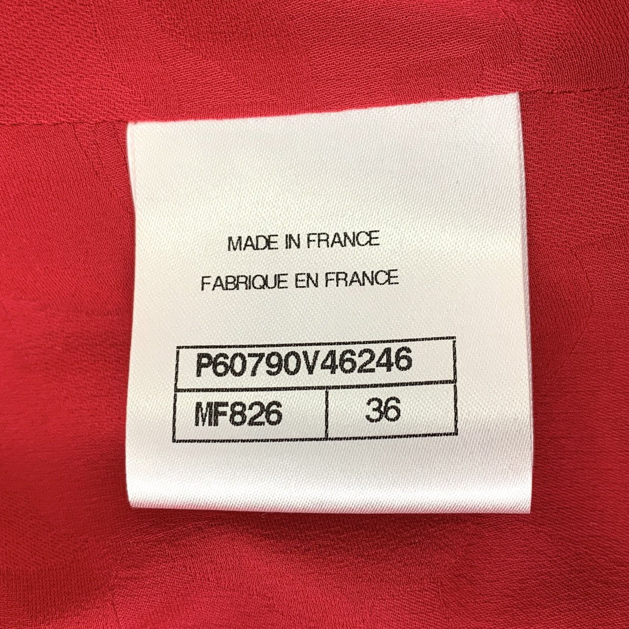Chanel Chanel Red Pearl Button Cotton Lapel Tweed Woven Jacket Size XS / US 0-2 / IT 36-38 - 7 Thumbnail