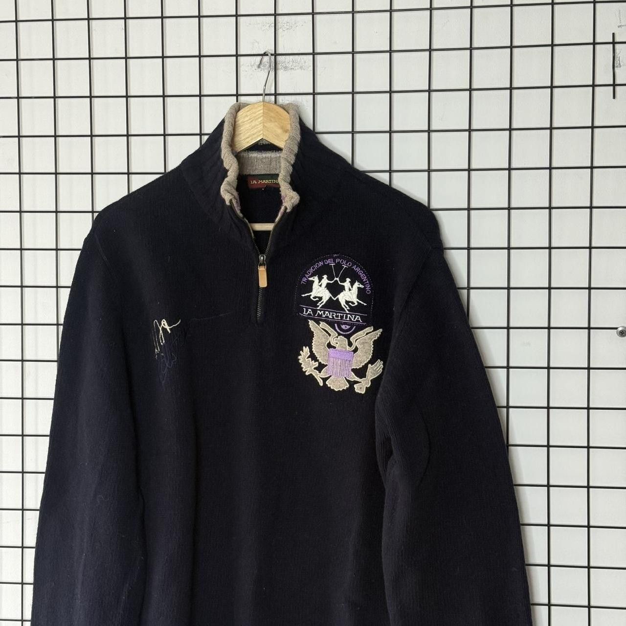 La Martina La Martina Vintage Half Zip Jumper Navy Size US L / EU 52-54 / 3 - 3 Thumbnail