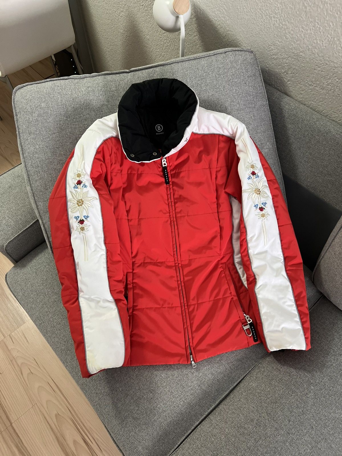 Bogner Vintage Bogner Women's Premium Ski Jacket Red White Size S / US 4 / IT 40 - 10 Thumbnail