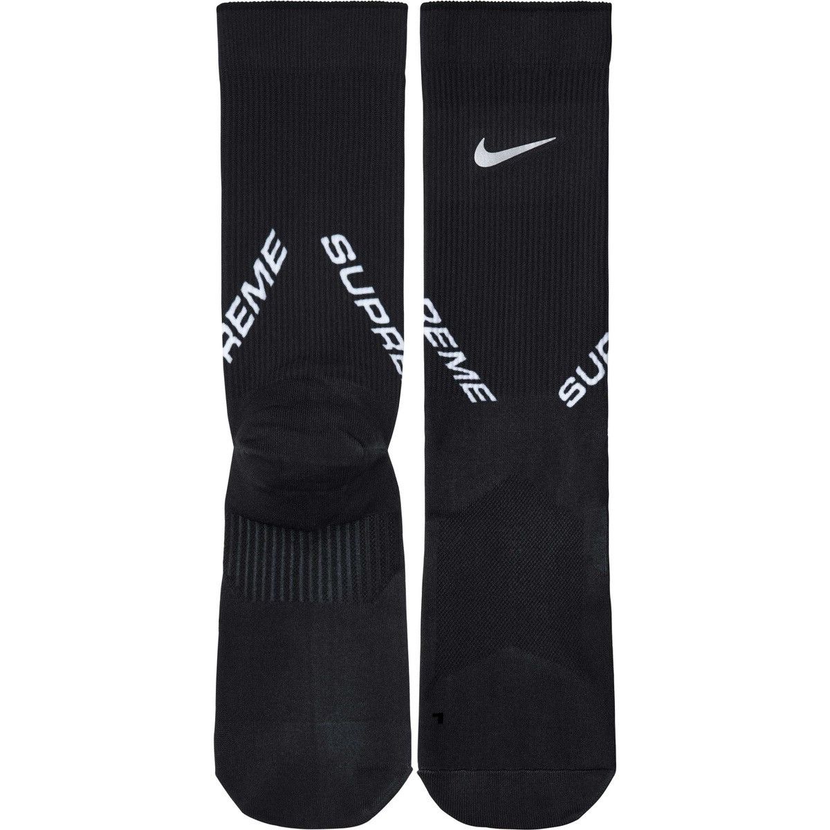 Nike × Supreme Supreme Nike Crew Socks (Black) (Size 10-11.5) Size ONE SIZE - 3 Thumbnail