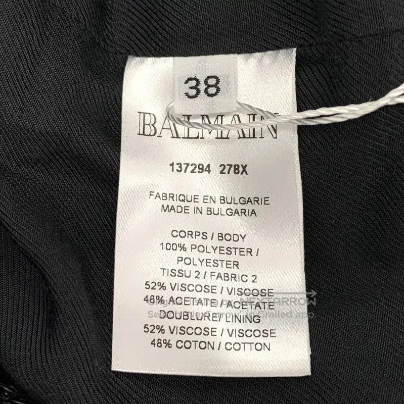 Balmain Balmain Black Sequin Jacket Size S . Size S / US 4 / IT 40 - 7 Thumbnail
