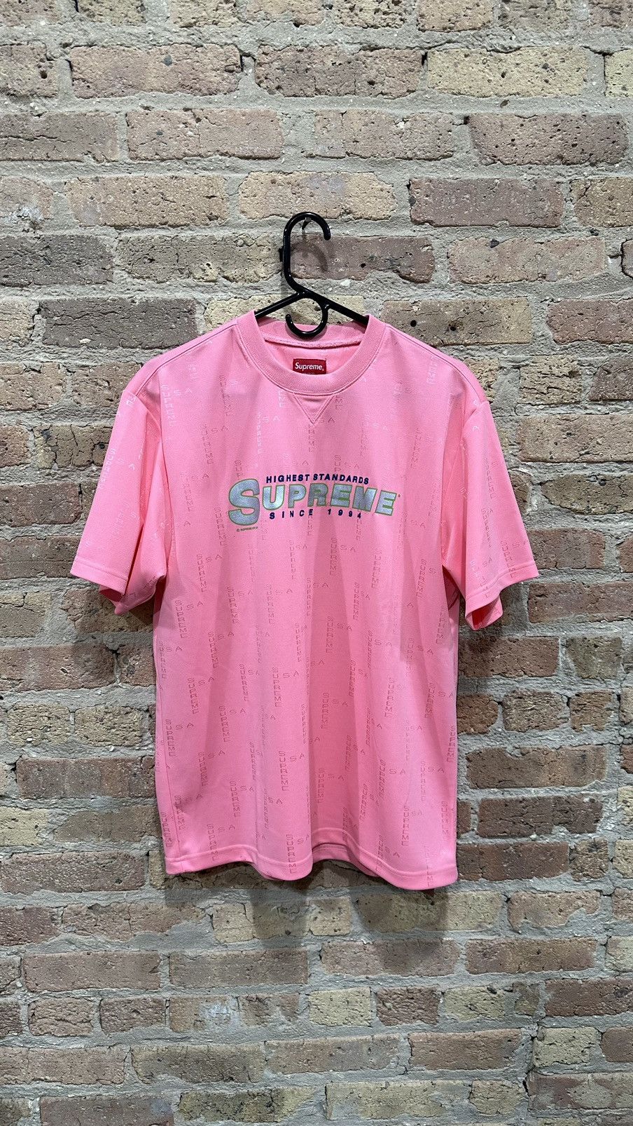 Supreme Supreme Highest Standards Athletic S/S Top Pink | Grailed 