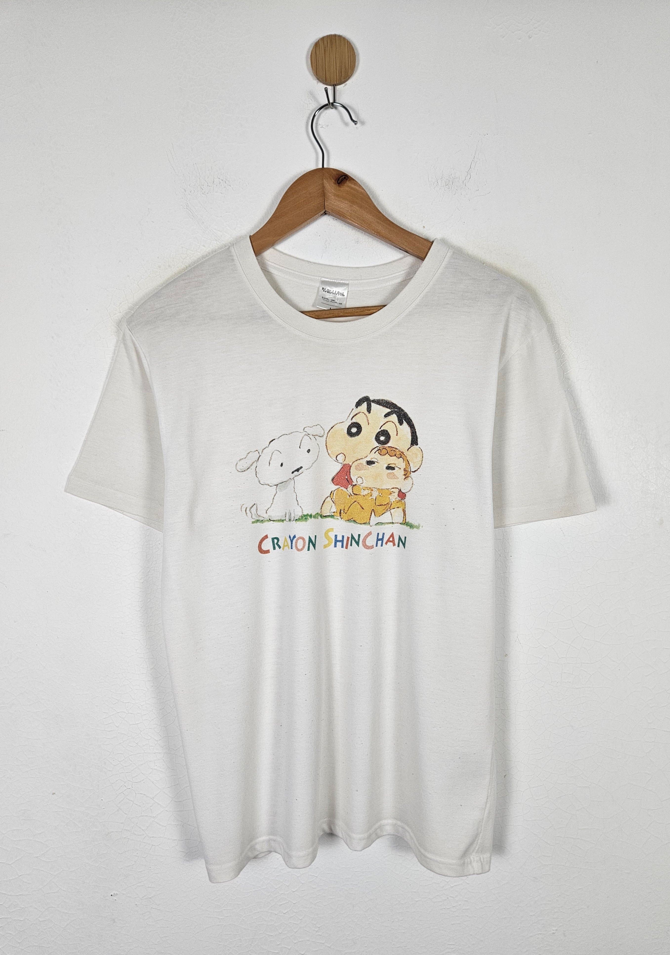 Anime × Japanese Brand Vintage Crayon Shin Chan shiro tv cartoon show shirt Size US L / EU 52-54 / 3 - 1 Thumbnail