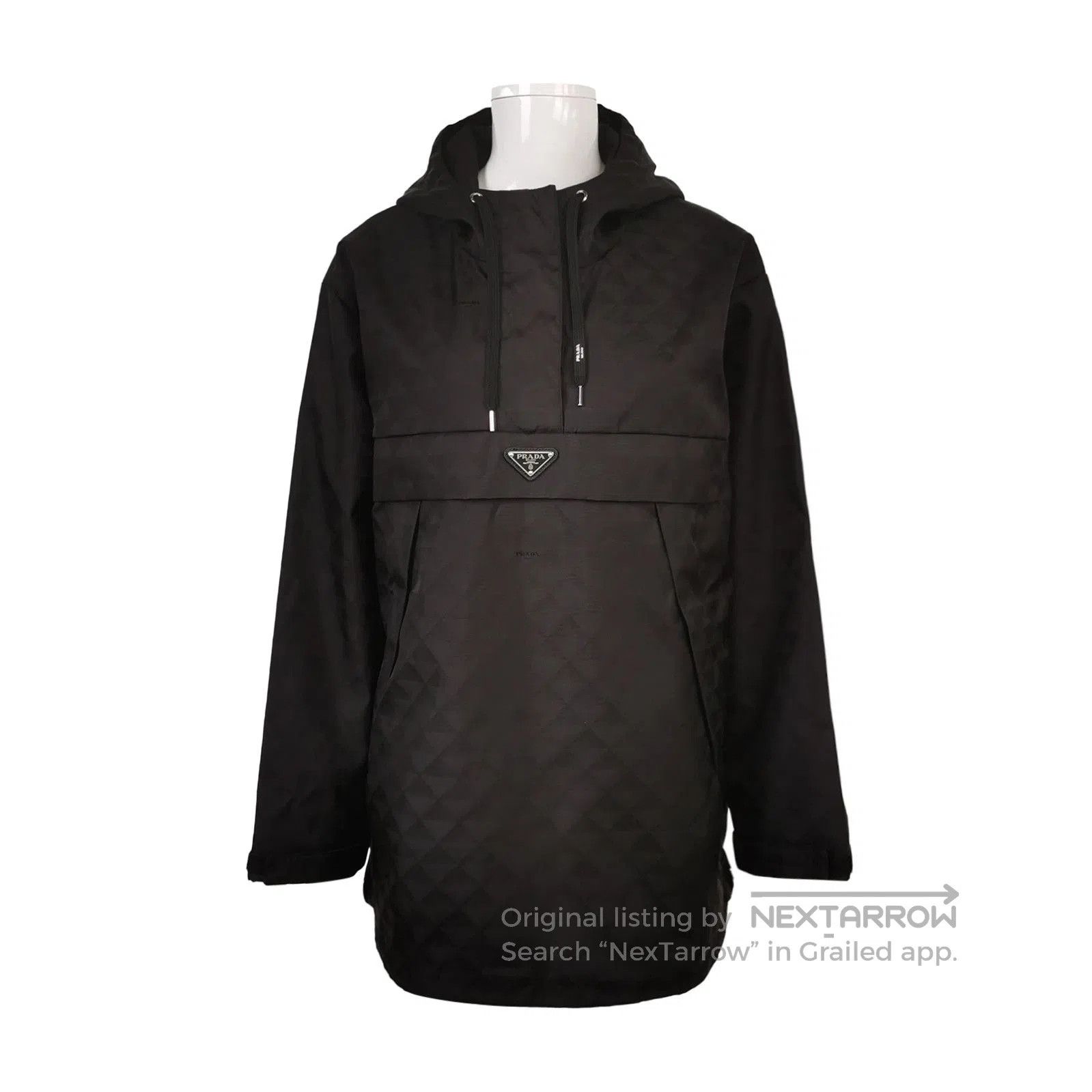 Prada Prada Logo Hooded Jacket in Black . Size US S / EU 44-46 / 1 - 1 Thumbnail