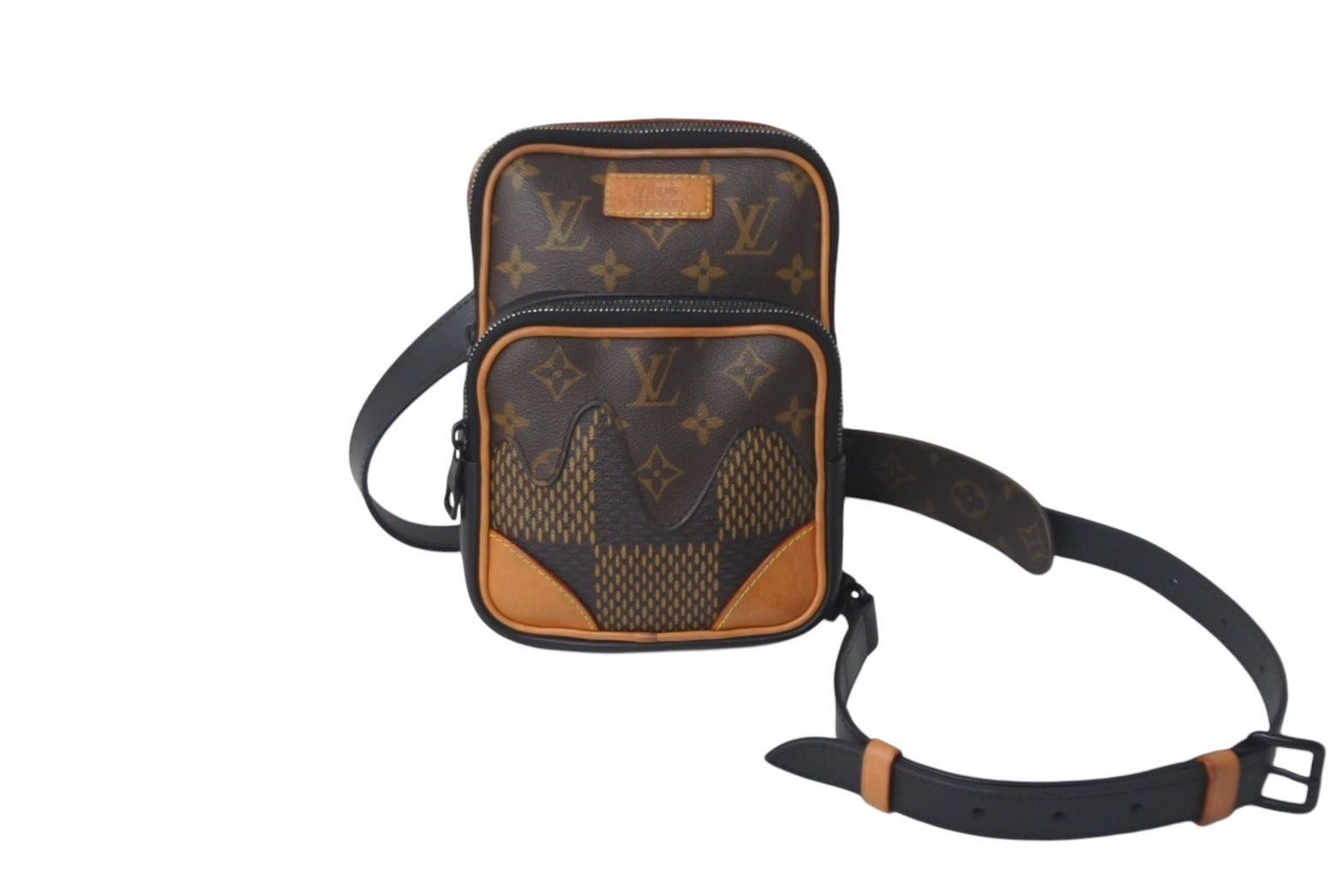 Louis Vuitton Nigo Sling Bag in Brown Black, Men's