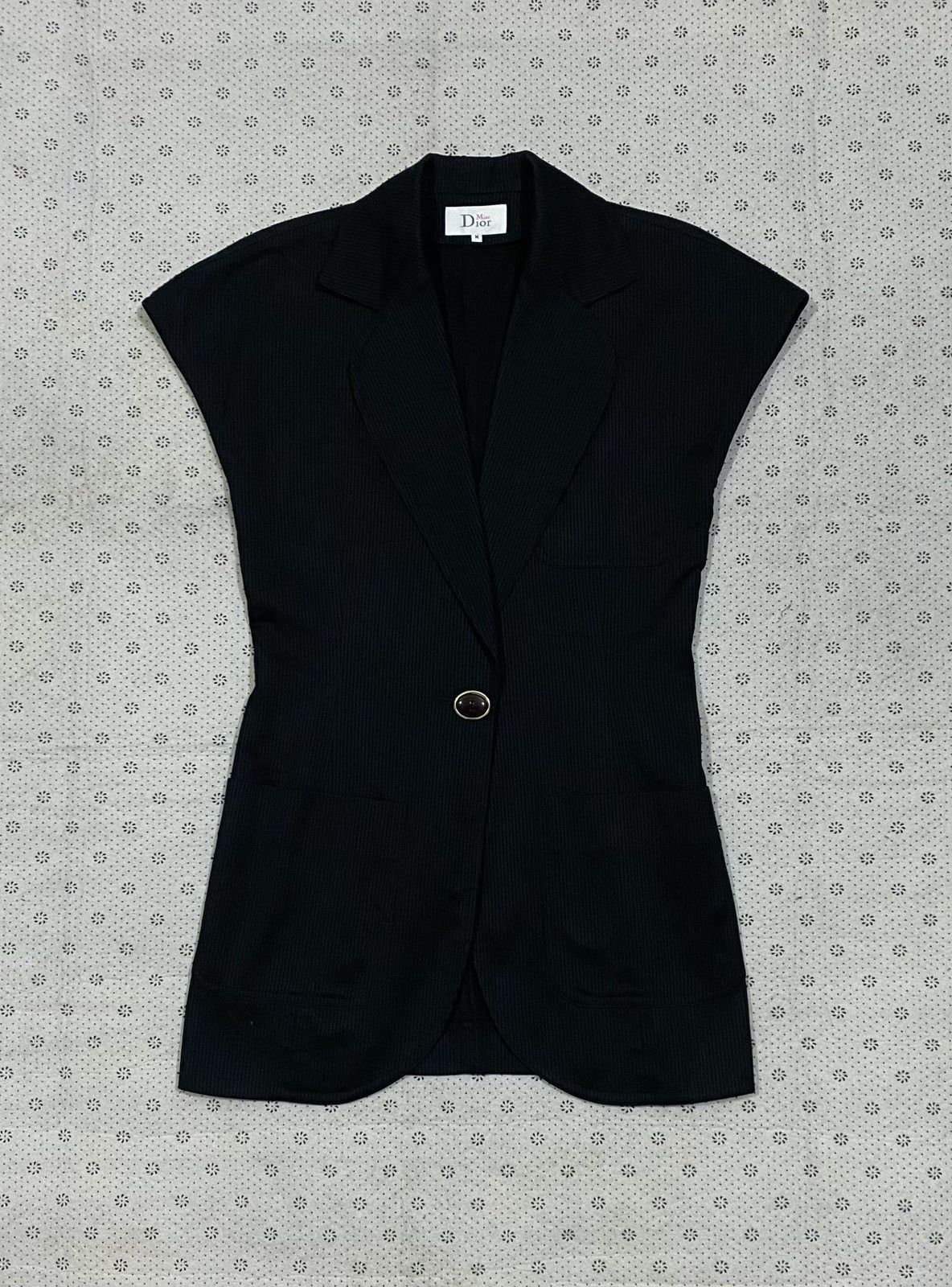 Vintage 90’s Miss Dior Black Sleeveless Jacket