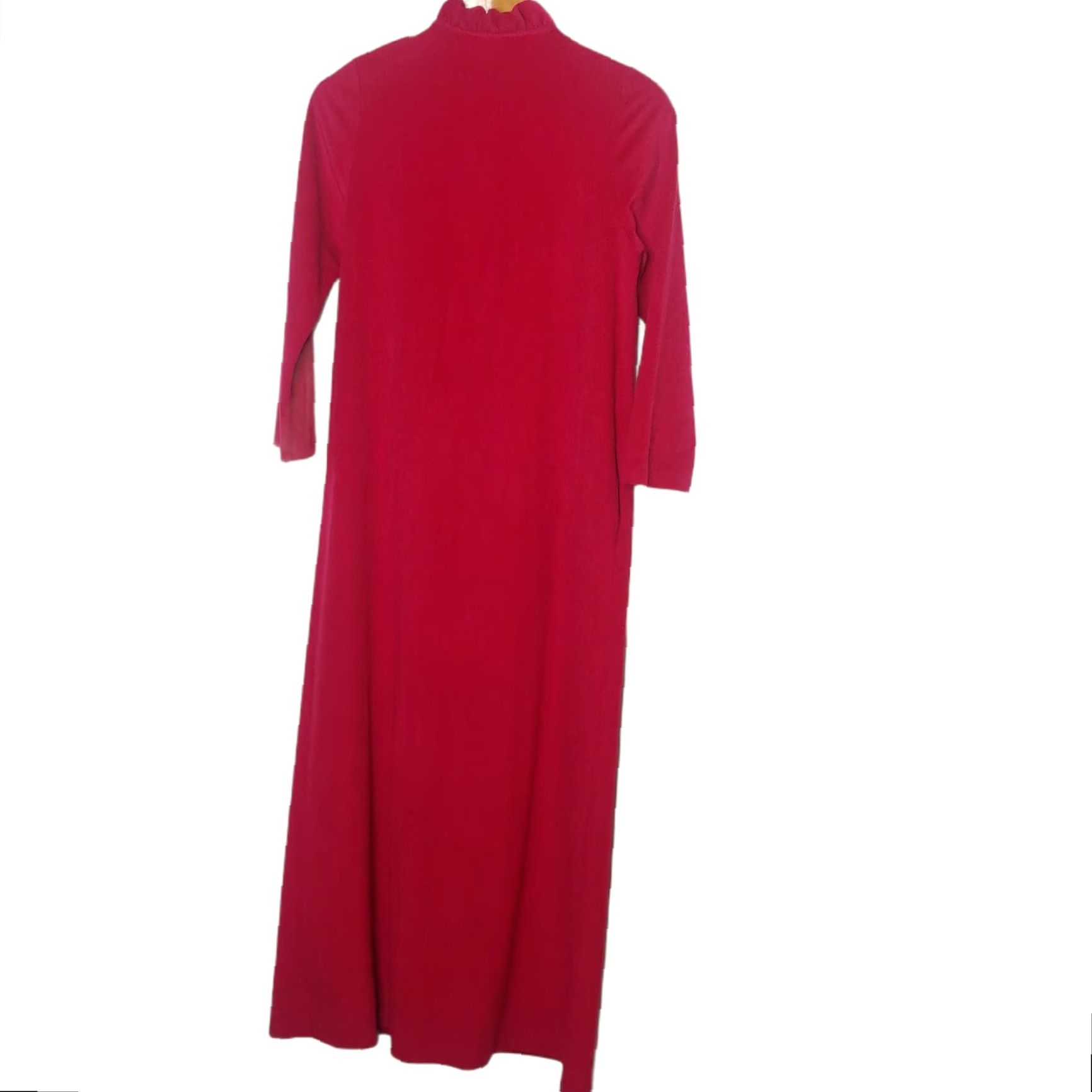 Pinko Vintage Magenta Embroidered Flower Kimono Style Women's Robe Size S User: Vintage Magenta Embroidered Flower Kimono Style Women's Robe Size S Size ONE SIZE - 7 Thumbnail