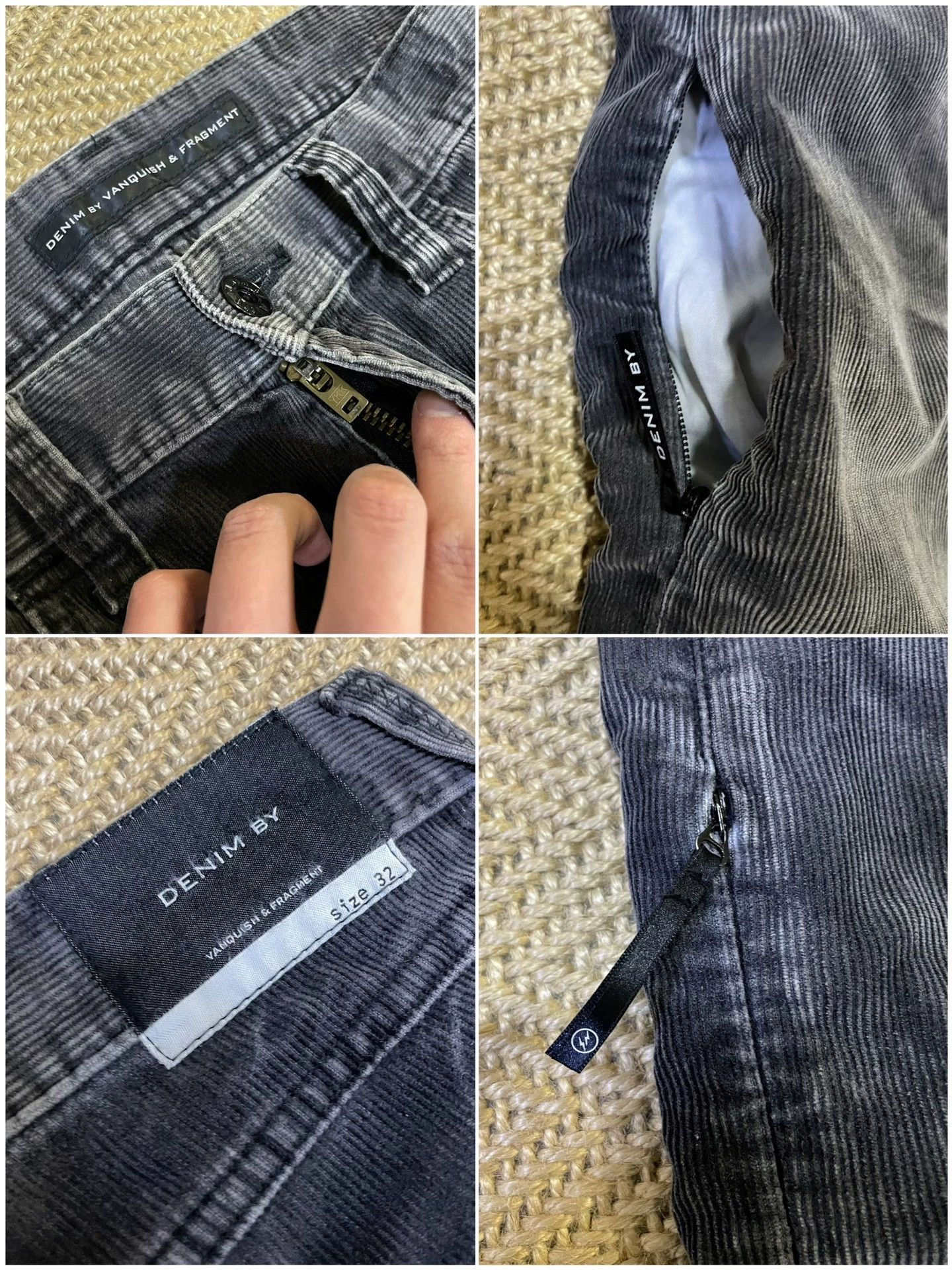 Vanquish DENIM VANQUISH FRAGMENT Cord Pants W32 Wash/Distressed Size US 32 / EU 48 - 6 Thumbnail