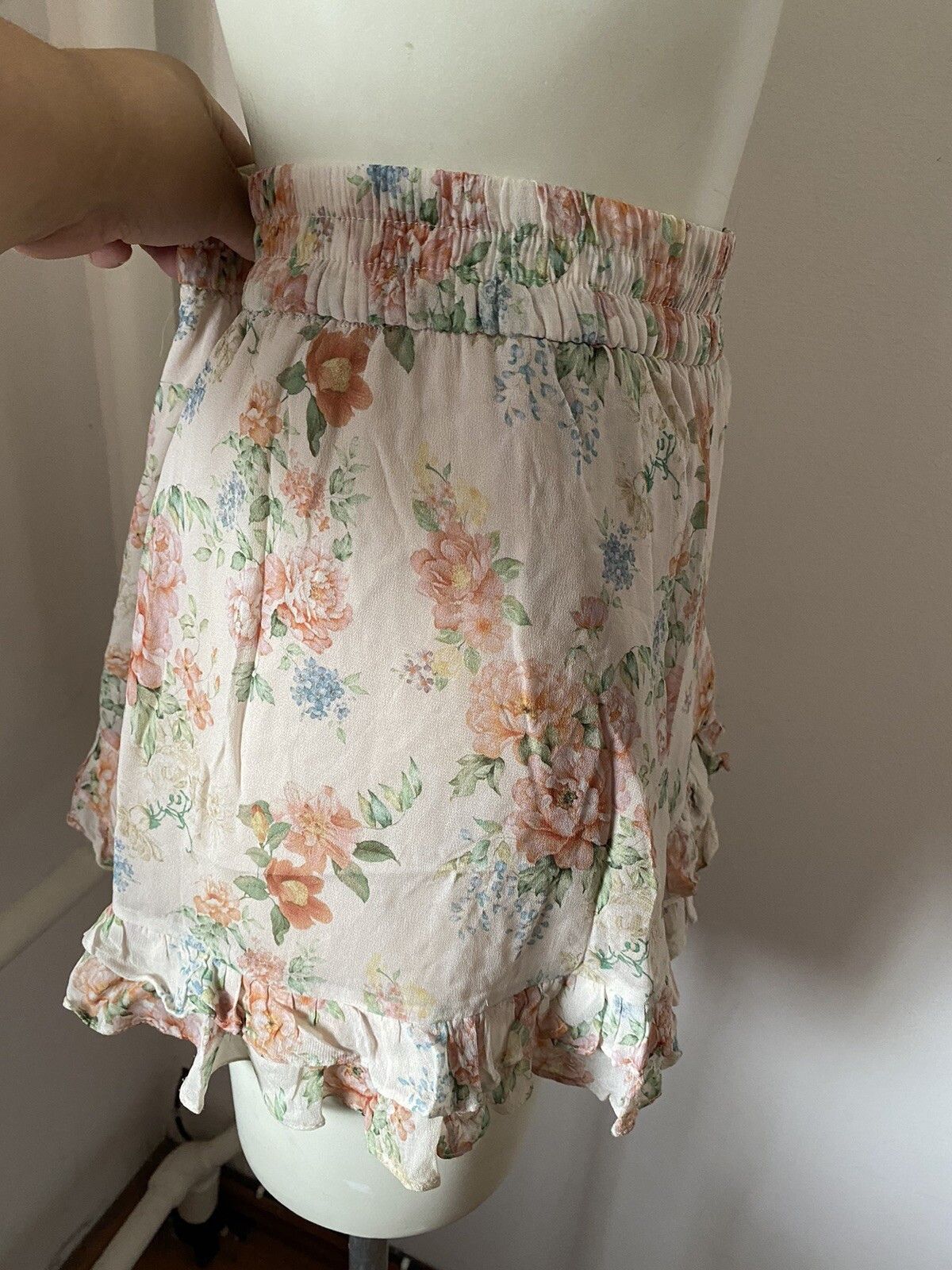 Other Zara Mini Flared Ruffled Skirt Floral Size L Sk43 Size 34" / US 12 / IT 48 - 2 Thumbnail