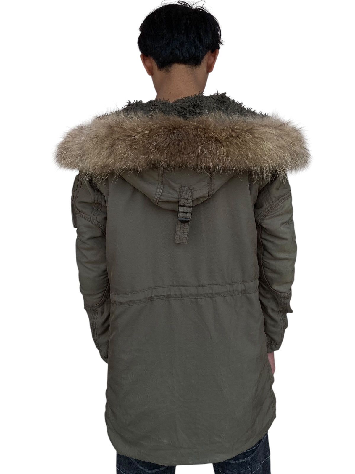 If Six Was Nine 2000s GOA - Fur Hoodie Cyber Cargo Jacket Size US M / EU 48-50 / 2 - 7 Thumbnail