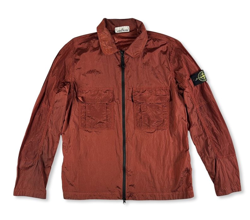 Stone island hot sale shimmer overshirt