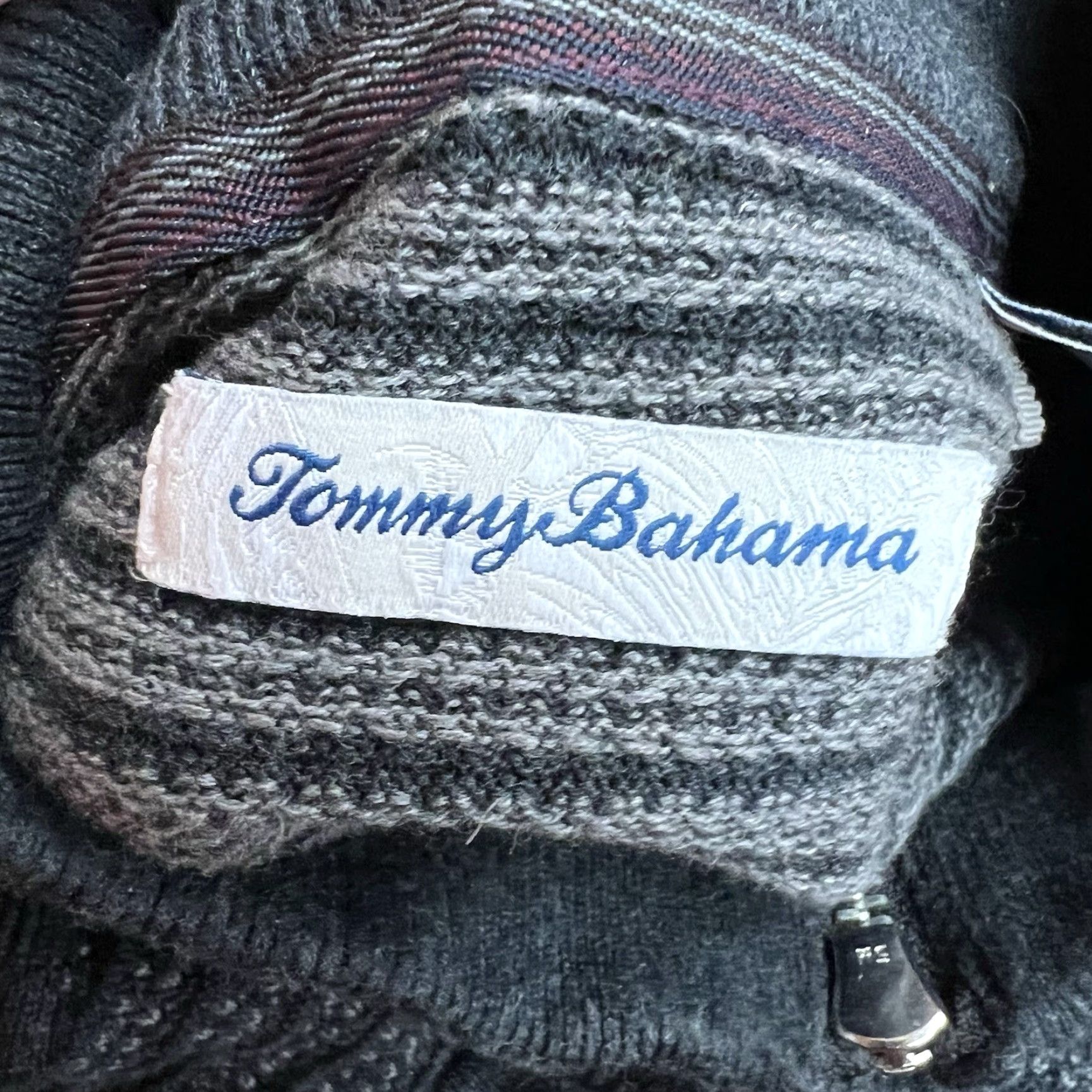 Tommy Bahama Tommy Bahama Pullover Sweater 1/4 Zip Men's Medium Gray Striped Casual Outdoor Golf Size US M / EU 48-50 / 2 - 6 Thumbnail
