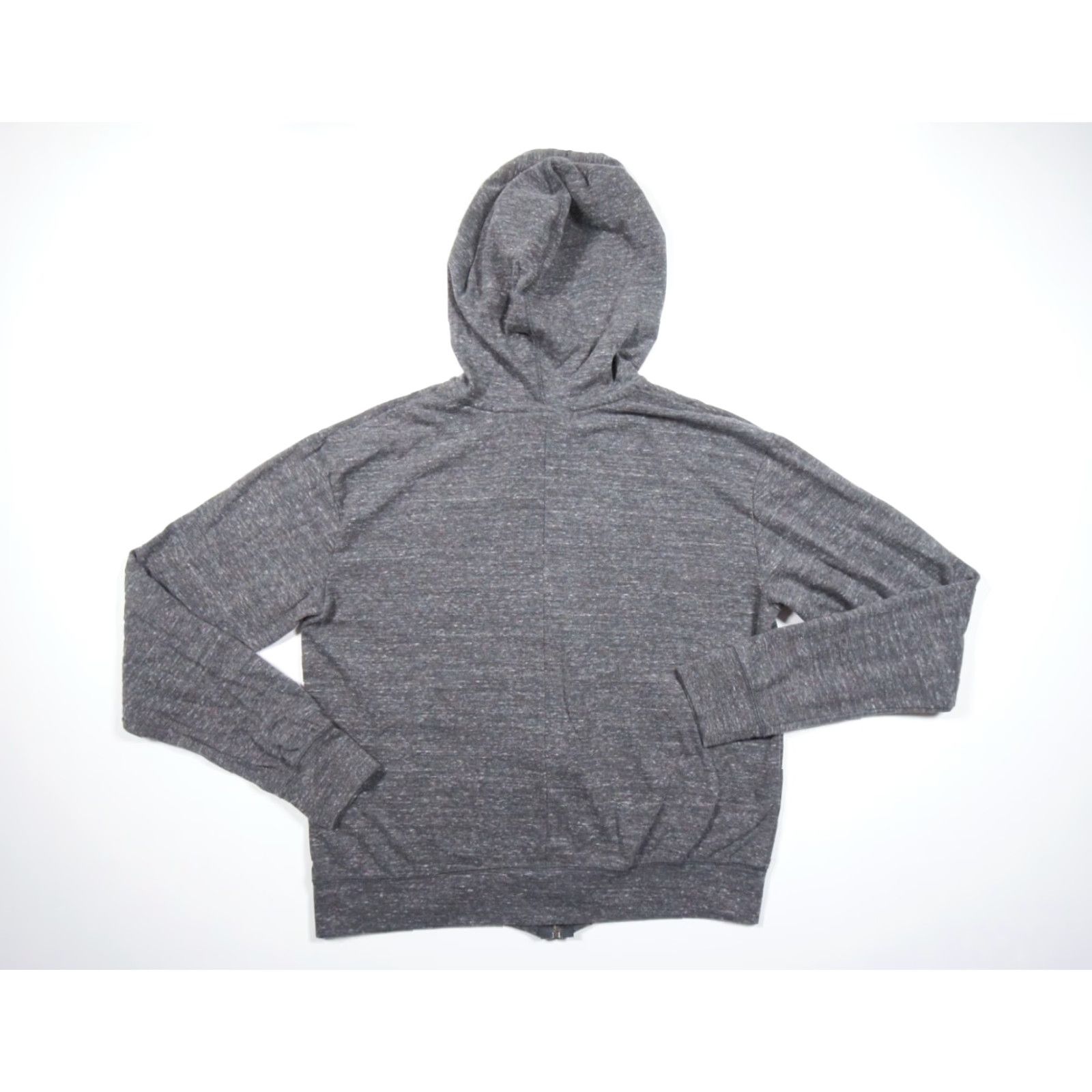 Nike Nike Hoodie Womens Small Gray Lightweight Full Zip Gym Vintage-Style Logo Sweatshirt, Regular Fit, Cotton-Poly, S Size S / US 4 / IT 40 - 5 Thumbnail