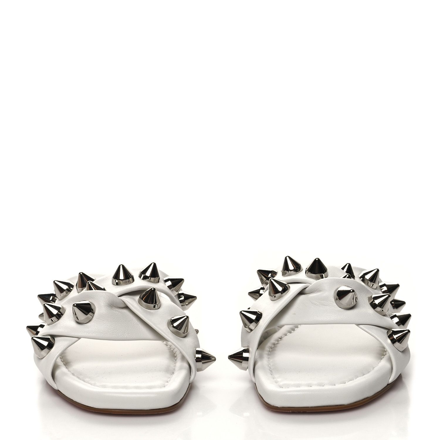 Christian Louboutin o1s1wg110924 Miss Spika Slide in White Size US 5 / IT 35 - 4 Thumbnail