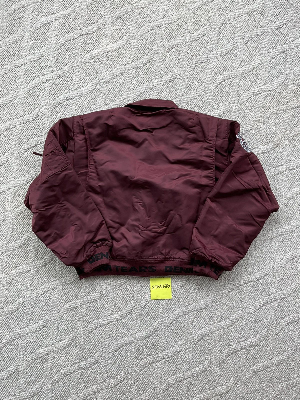 DENIM TEARS Denim Tears Bomber Jacket Maroon Size US XXL / EU 58 / 5 - 6 Thumbnail