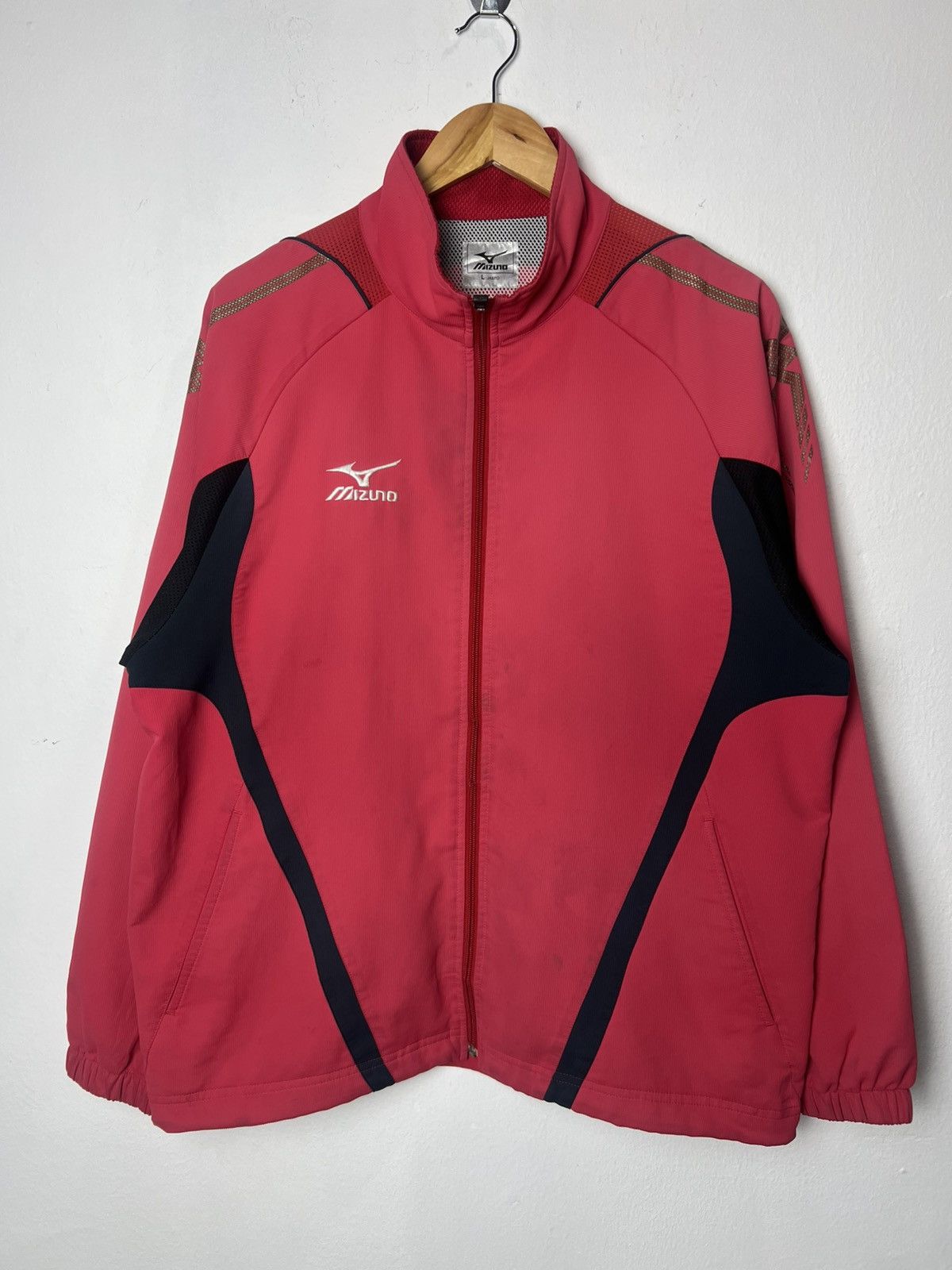 Vintage Vintage Mizuno Track Full Zip Jacket Size US L / EU 52-54 / 3 - 1 Thumbnail