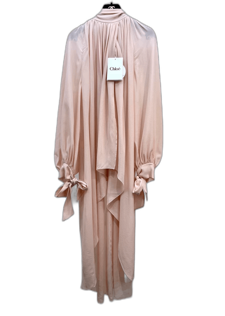 Chloe Chloe Cream Pink Flowing Dress Size XS / US 0-2 / IT 36-38 - 1 Thumbnail