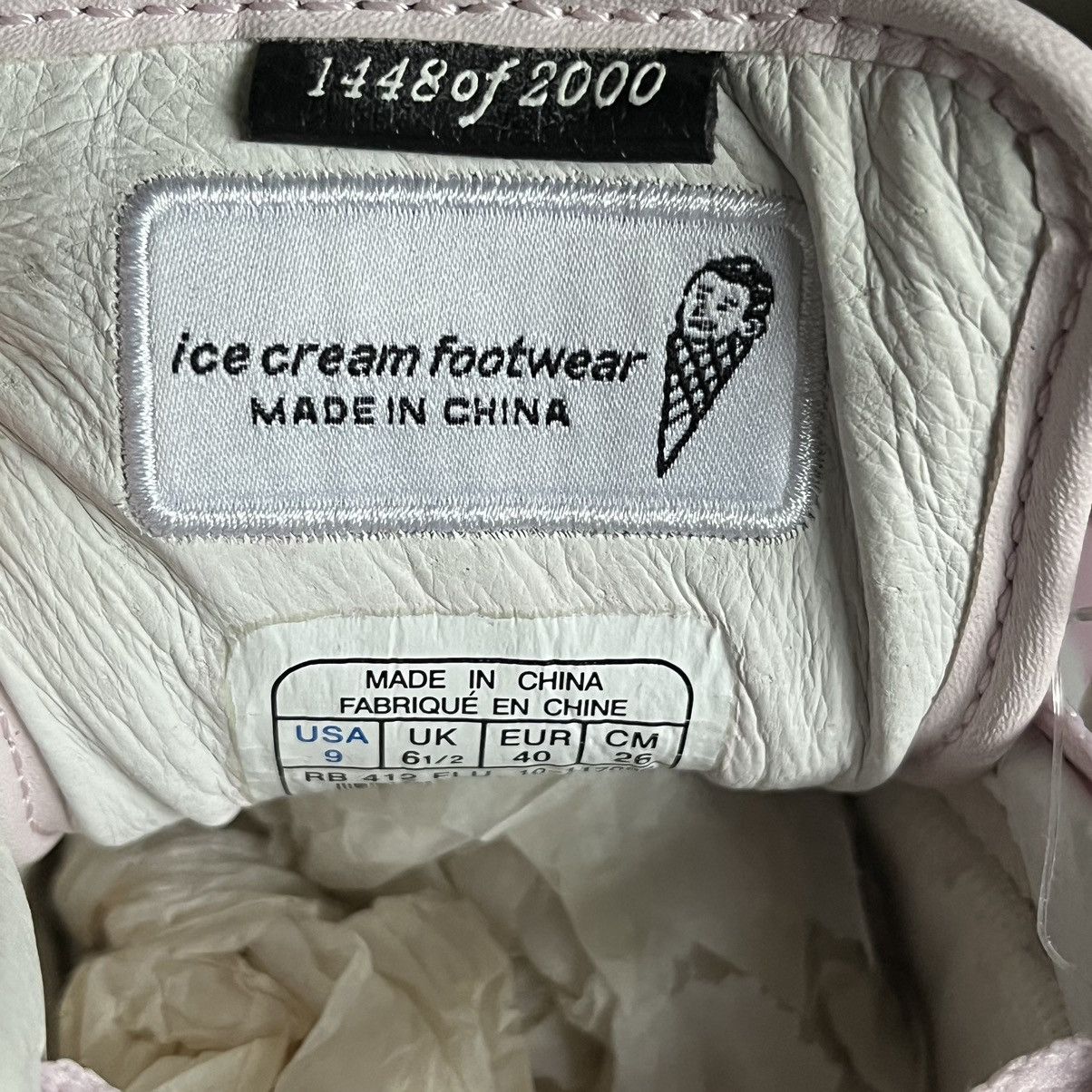 Pharrell RARE OG BBC ICE CREAM REEBOK NAME CHAIN BOUTIQUE LOW SHOES Size US 9 / IT 39 - 9 Thumbnail