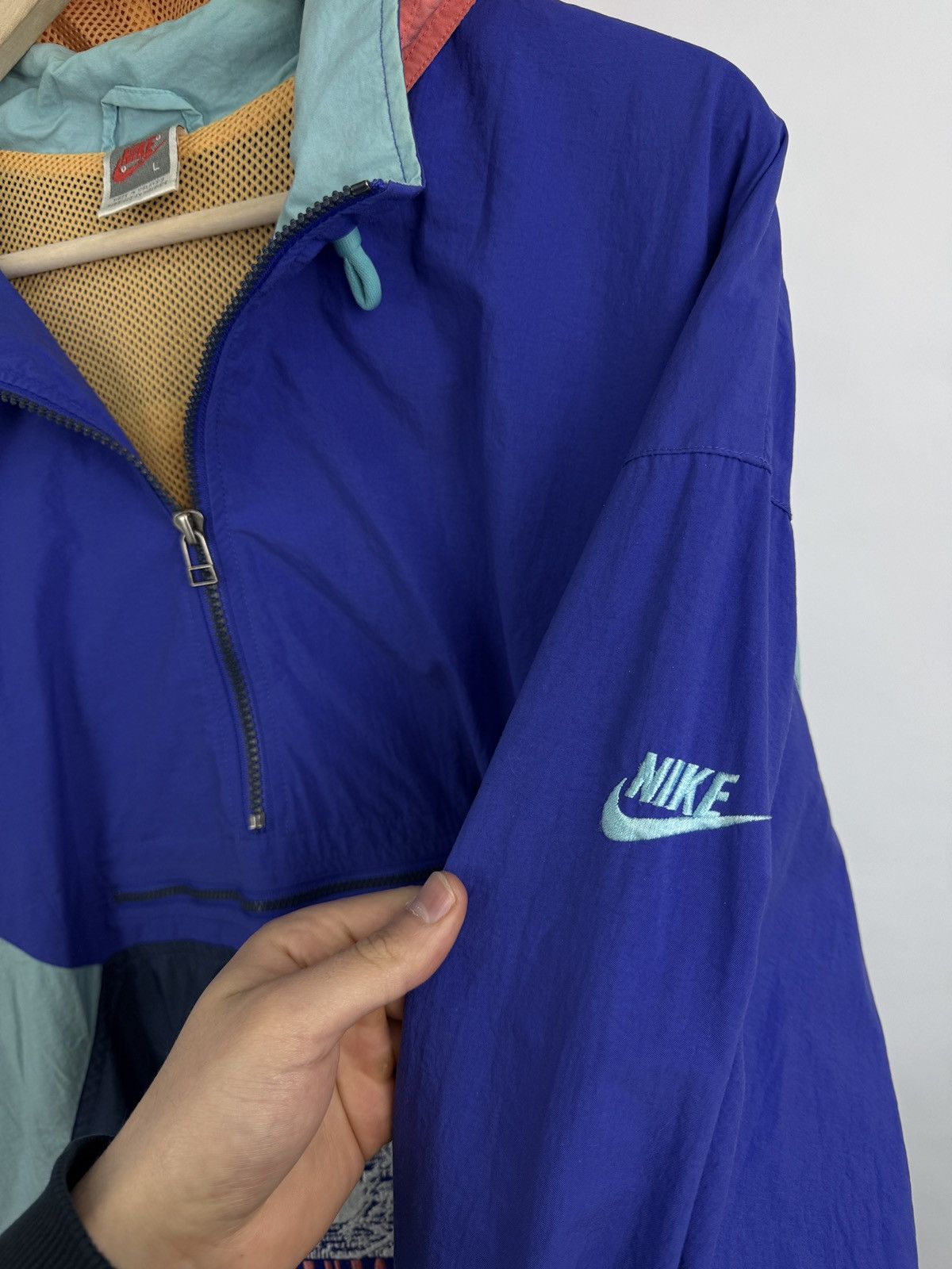 Nike × Vintage 🇺🇸Vintage 80s Nike Strength Fitness Archive Anorak Jacket Y2K Size US XL / EU 56 / 4 - 6 Thumbnail