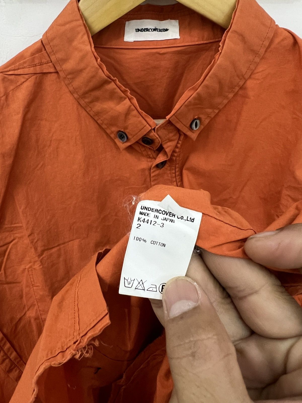 Designer UNDERCOVERISM “FUCK” POCKET JAPANESE BRAND SHIRT Size US L / EU 52-54 / 3 - 9 Thumbnail