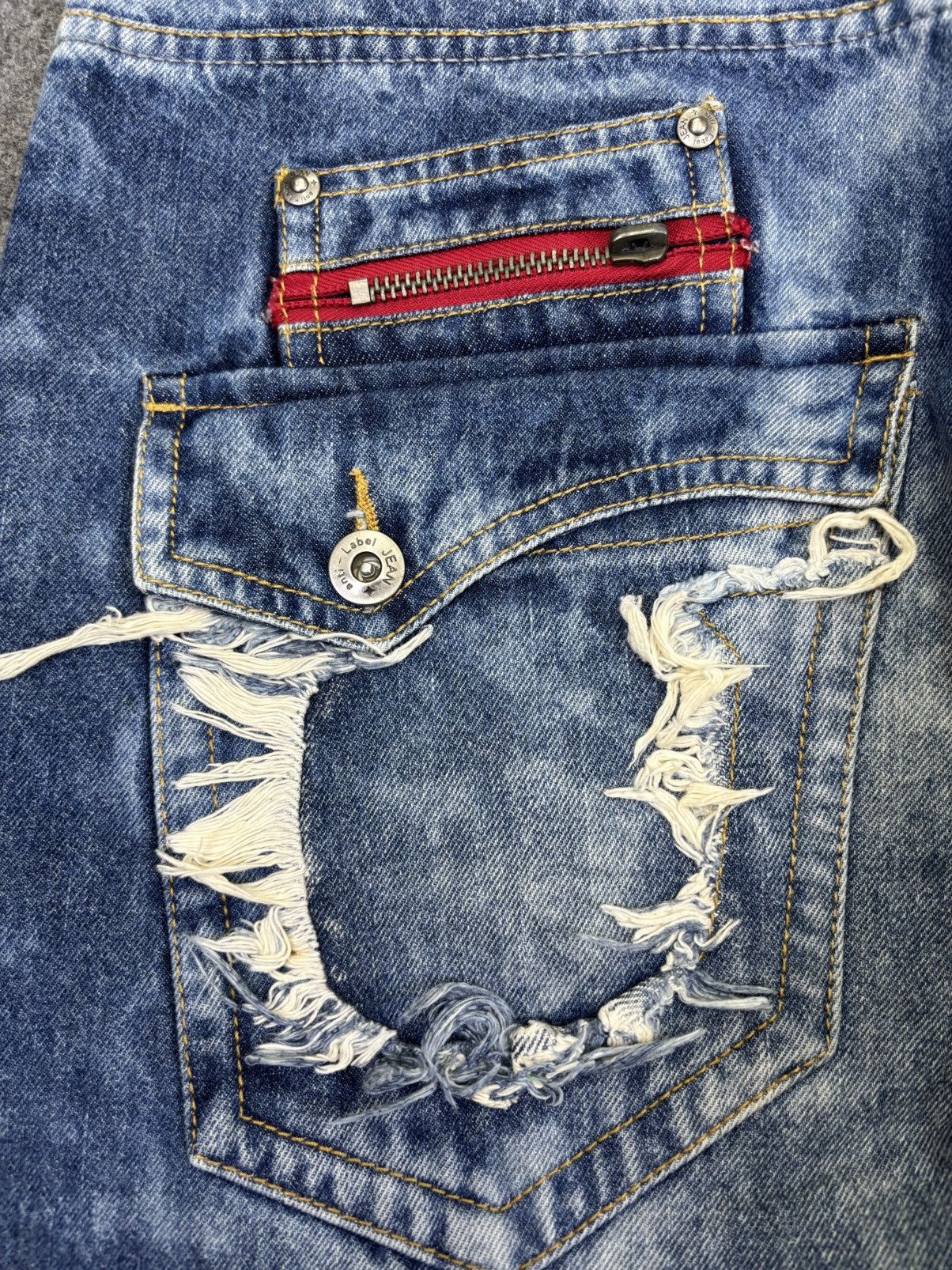 Japanese Brand Statement Pant 💥anti label Japan Soft Distressed Denim F947 Size US 32 / EU 48 - 14 Thumbnail