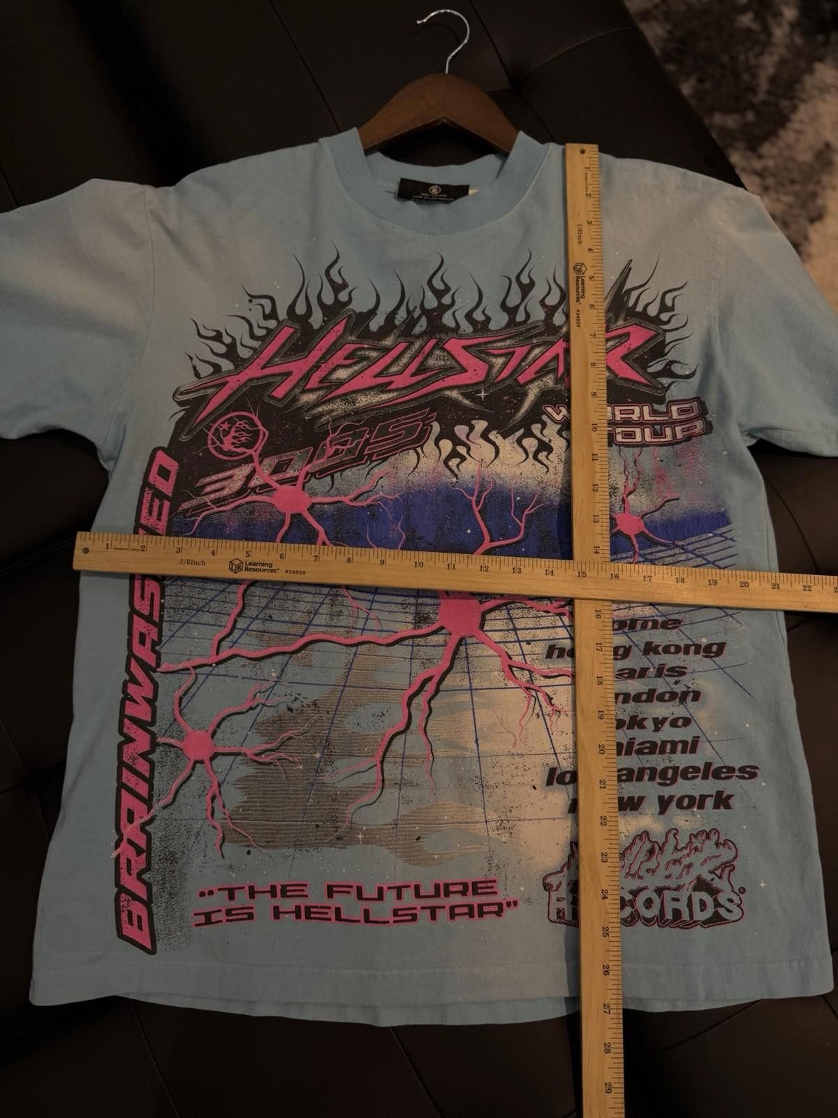 HELLSTAR Hellstar Men's Blue Pink T-Shirt Size (M) 100% Authentic Size US M / EU 48-50 / 2 - 7 Thumbnail