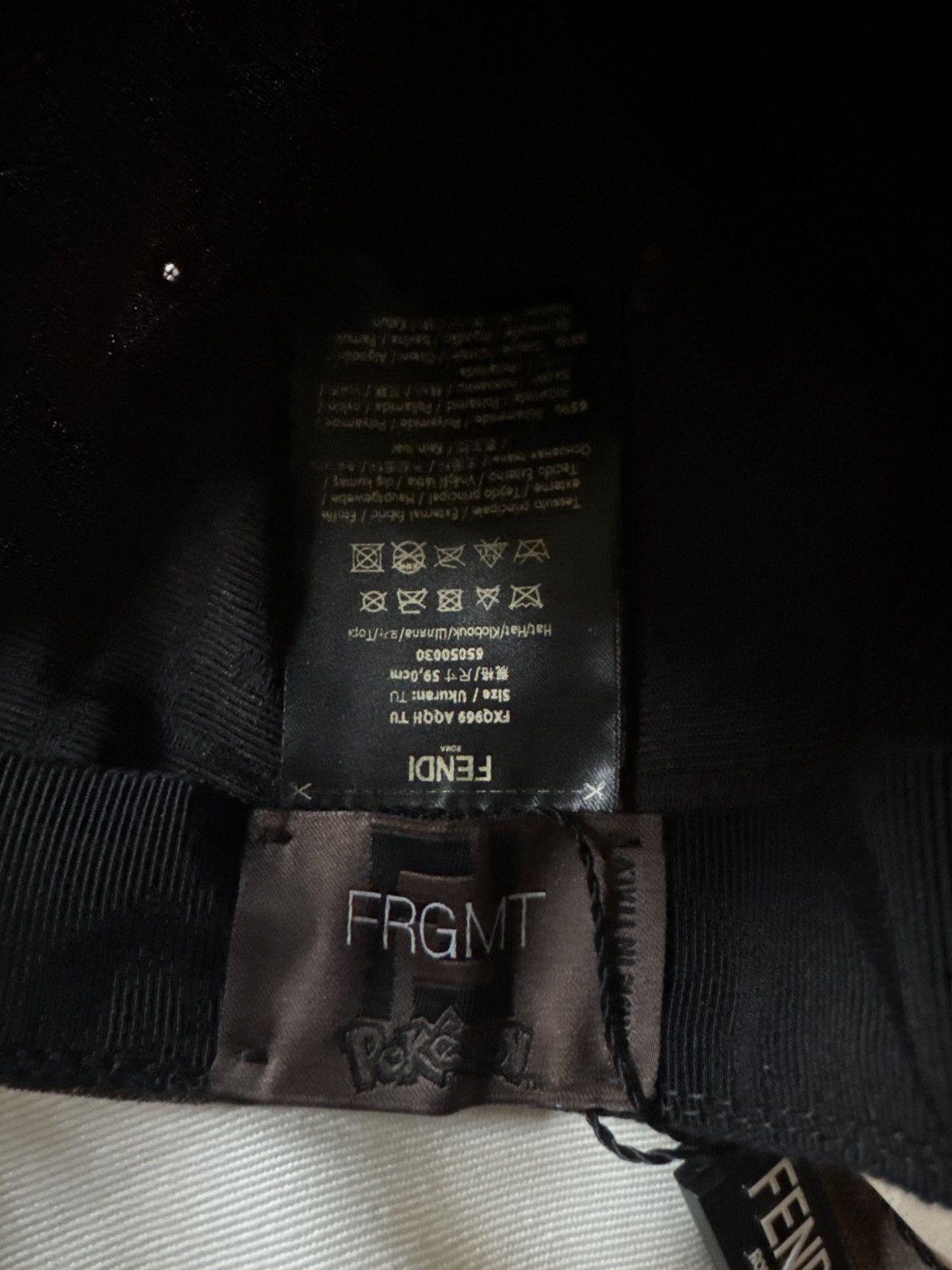 Fendi × Fragment Design × Pokemon FENDI x FRGMT x POKÉMON Collaboration Dragonite Ball Cap Size ONE SIZE - 9 Thumbnail