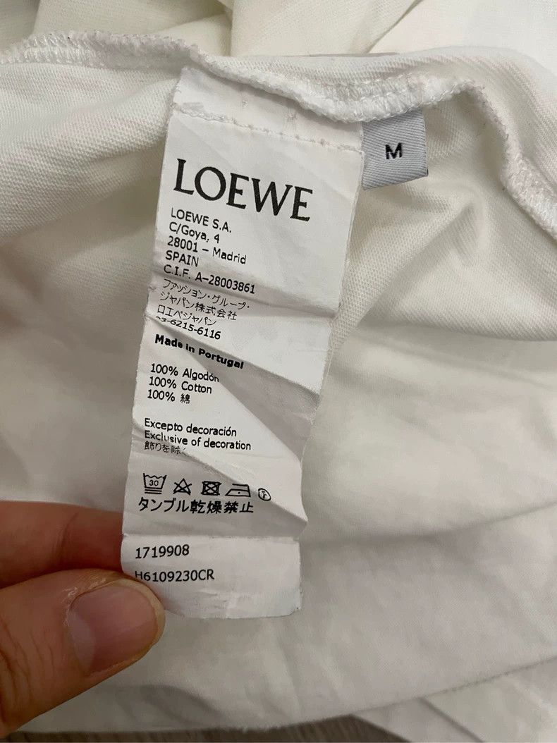 Other LOEWE White embroidered logo short sleeve T-shirt Size M / US 6-8 / IT 42-44 - 6 Thumbnail