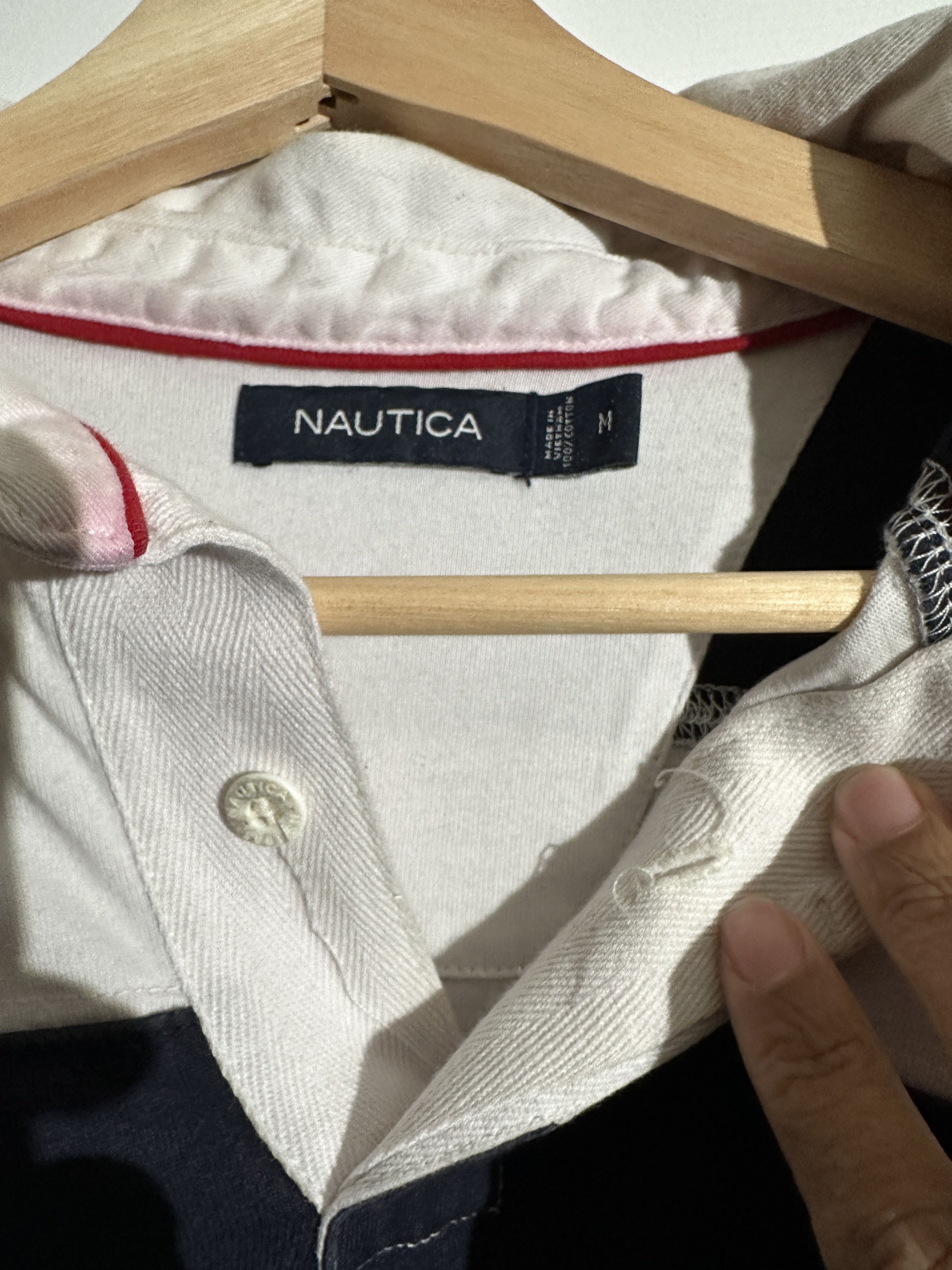 Nautica Vintage Stripped Nautica Rugby Size US M / EU 48-50 / 2 - 2 Thumbnail