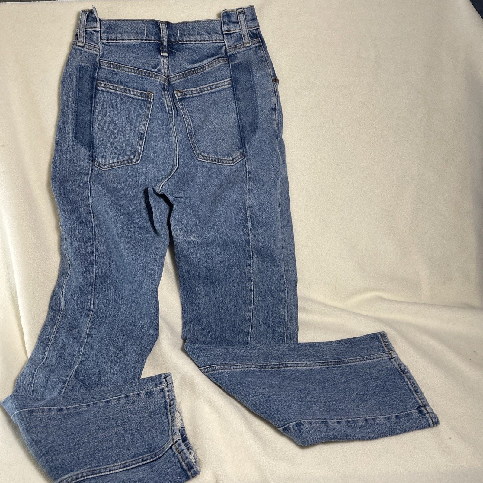 Abercrombie & Fitch Abercrombie + Fitch US 4 90s Straight Ultra High Rise Jeans Size 27" / US 4 / IT 40 - 4 Thumbnail