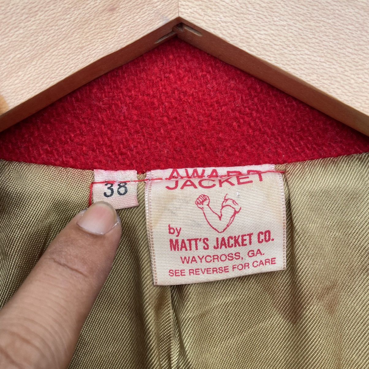 Vintage 💥Vintage Varsity Letterman Award Jacket By Matt’s Jacket CO Size US M / EU 48-50 / 2 - 8 Thumbnail