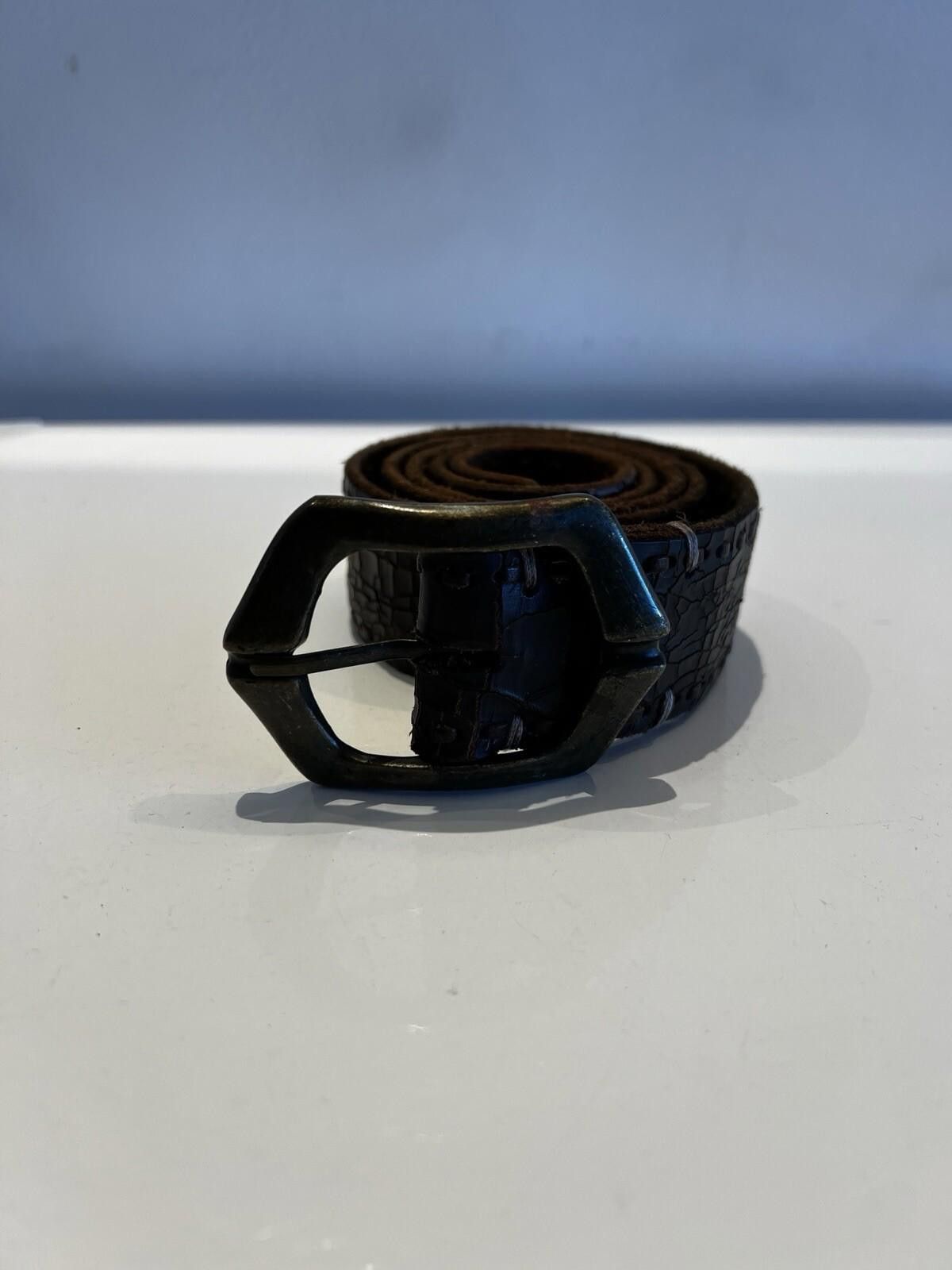 The Unbranded Brand Brown Leather Belt Size ONE SIZE - 1 Thumbnail