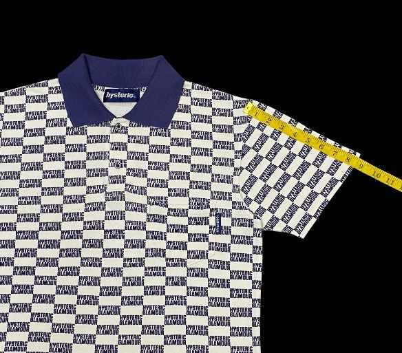 Hysteric Glamour × Japanese Brand Rare🔥Vintage Hysteric Glamour Full Writing Print Polo Shirt Size US M / EU 48-50 / 2 - 18 Thumbnail