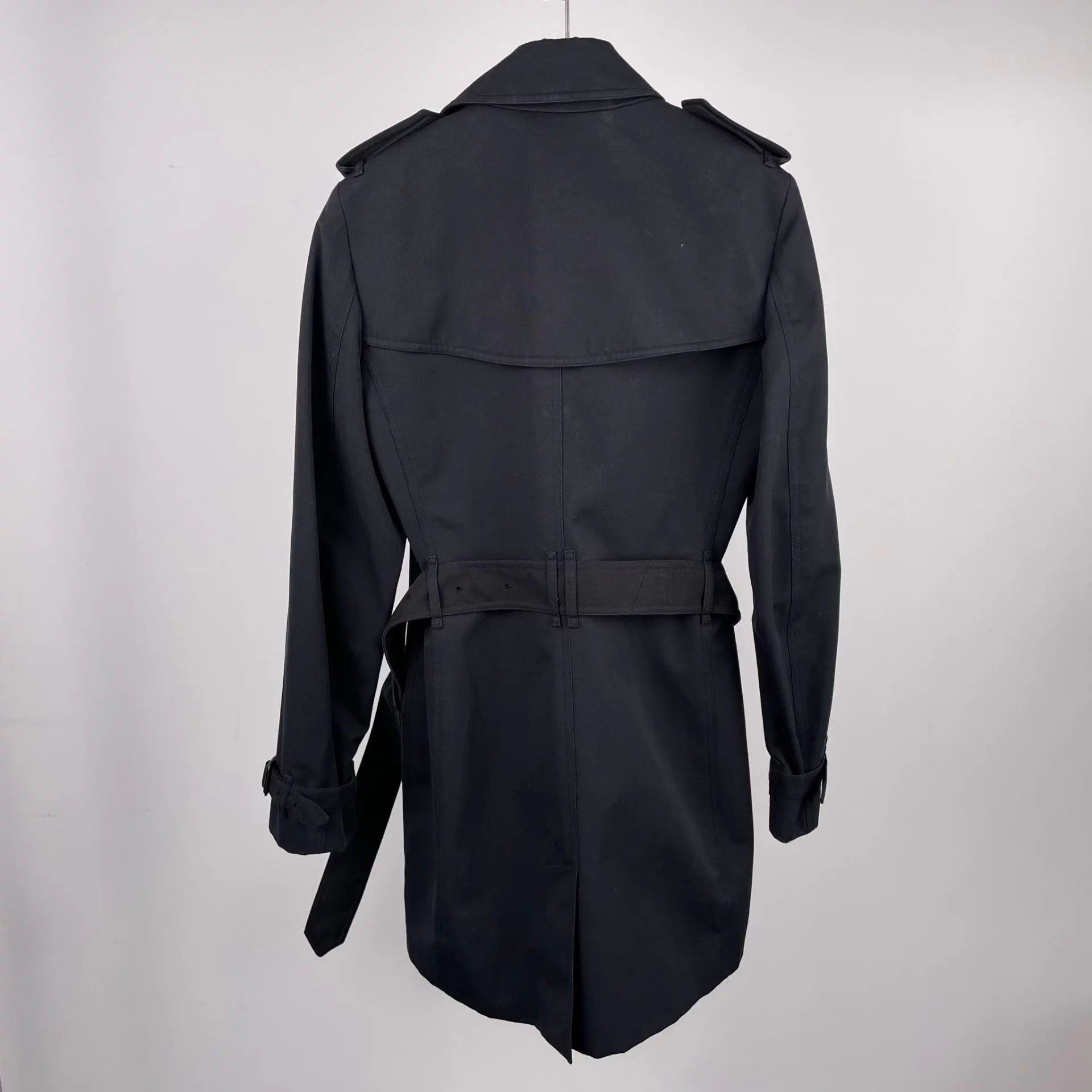 Burberry Burberry Black Trench Coat 175 size with belt Size XS / US 0-2 / IT 36-38 - 2 Thumbnail