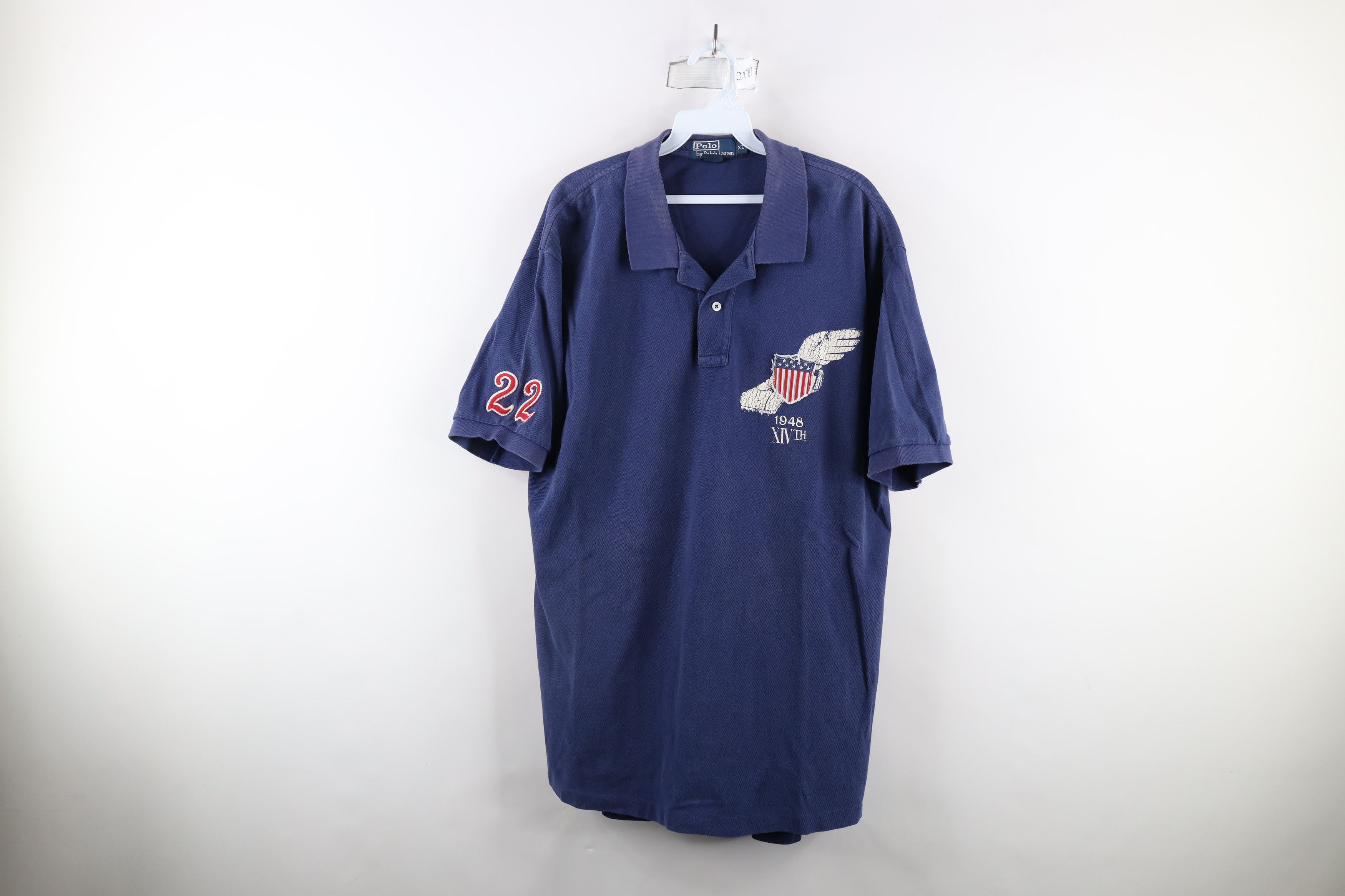 Ralph Lauren × Vintage Vintage 90s Ralph Lauren Winged Track Shoe XIVth Polo Size US XL / EU 56 / 4 - 1 Thumbnail