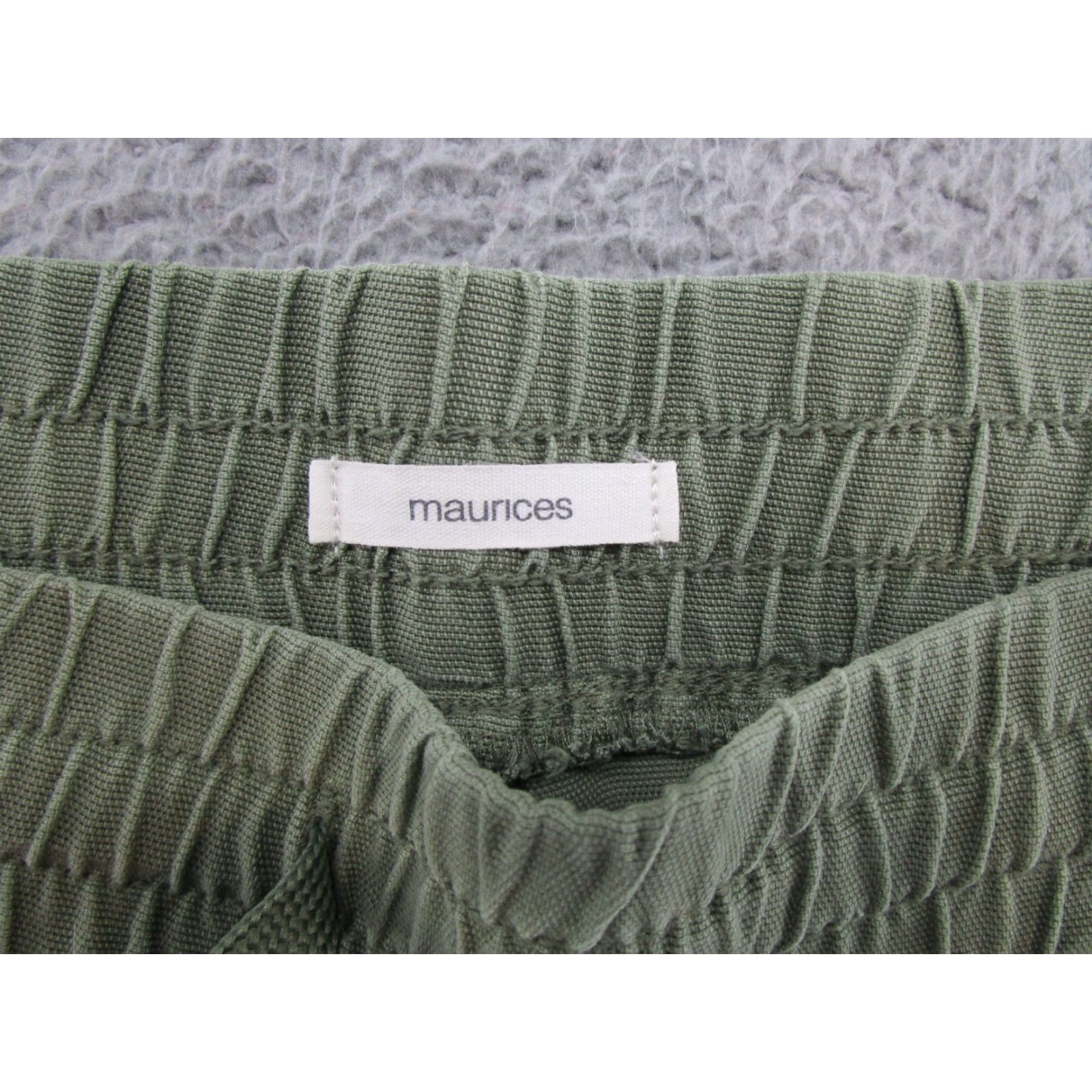 Vintage Maurices Women’s Green Jogger Pants Size 12 Lyocell Blend Elastic Waist Drawstring Size 34" / US 12 / IT 48 - 4 Thumbnail