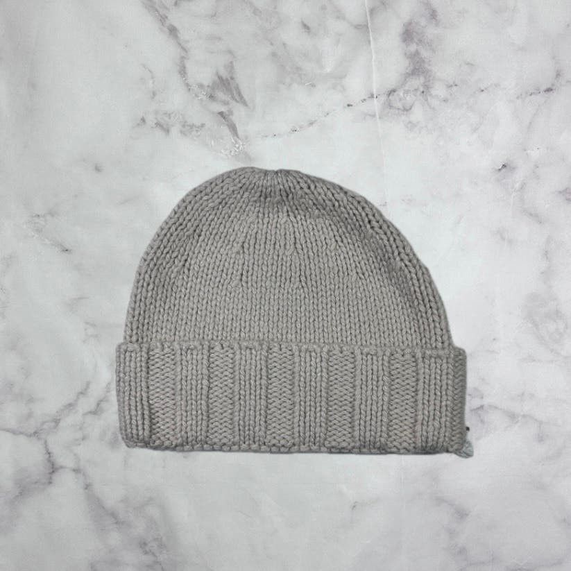 image of Hidden Ny Sample 1/1 Prototype Cream Cashmere Beanie, Men's