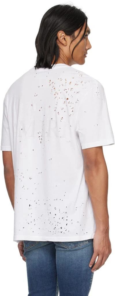 Amiri o1w1db10125 Shotgun T-Shirt in White Size US S / EU 44-46 / 1 - 4 Thumbnail