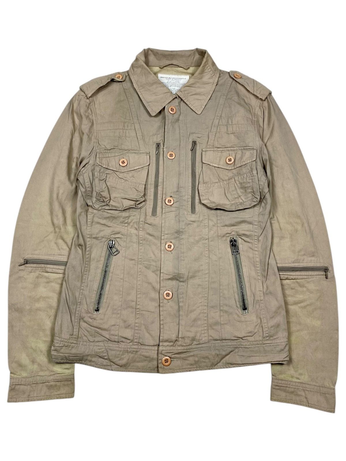 If Six Was Nine 2000s GOA - Apocalypse Style Multizip Shirt Jacket Size US M / EU 48-50 / 2 - 1 Thumbnail