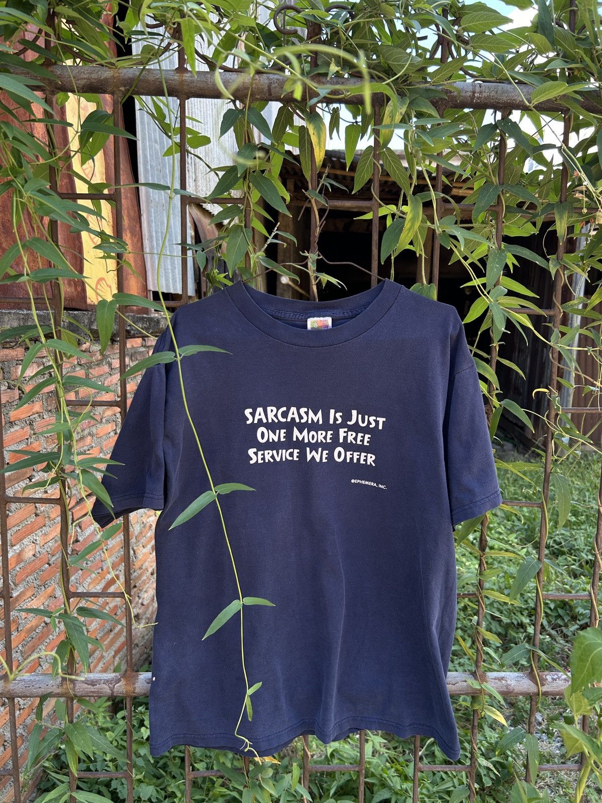 Vintage 1990s Sarcasm T-Shirt Size US L / EU 52-54 / 3 - 14 Thumbnail