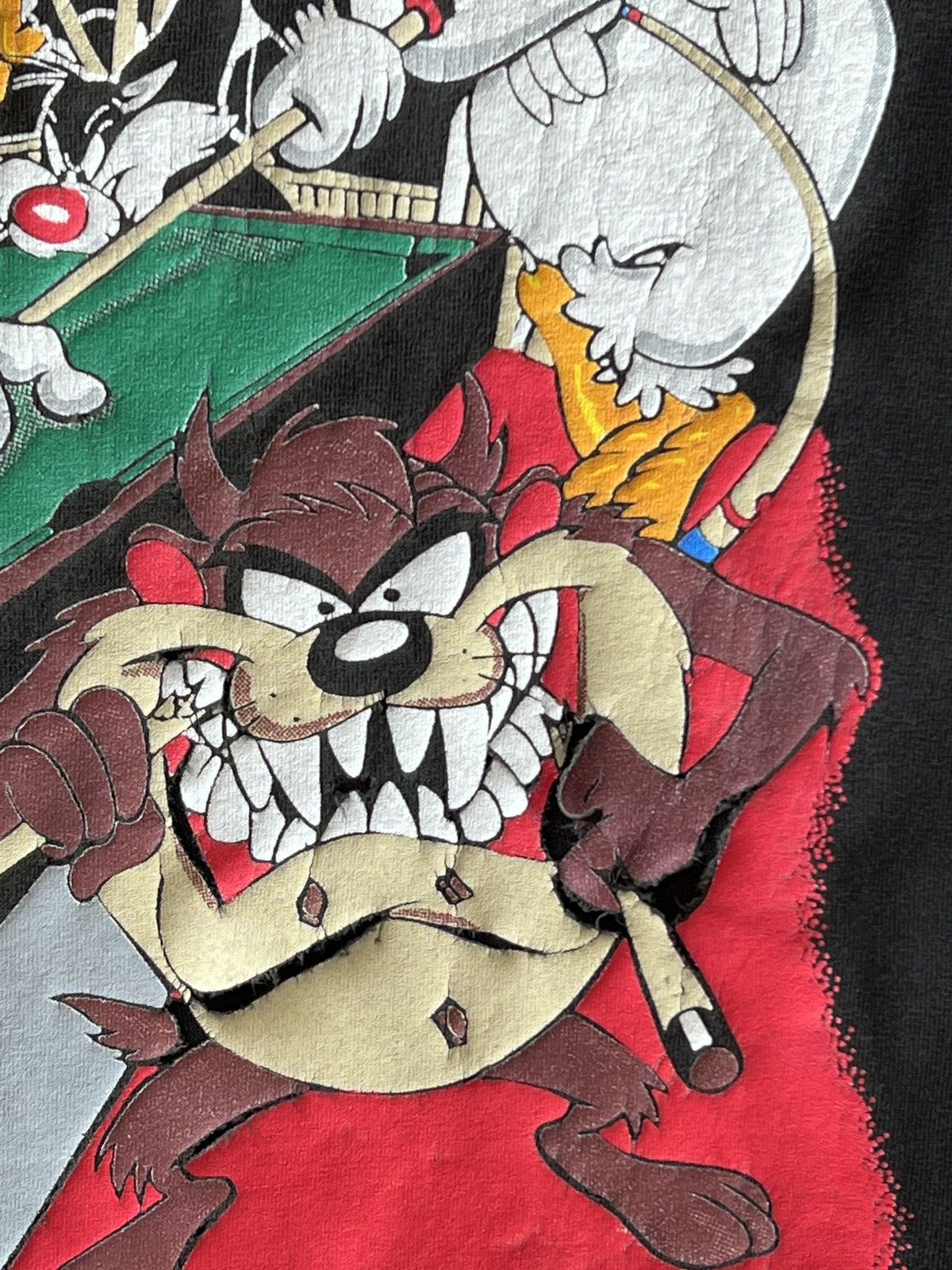 Warner Bros Vintage 1995 Looney Tunes Pool Taz Bugs Bunny Tweety Tee XL Size US XL / EU 56 / 4 - 5 Thumbnail