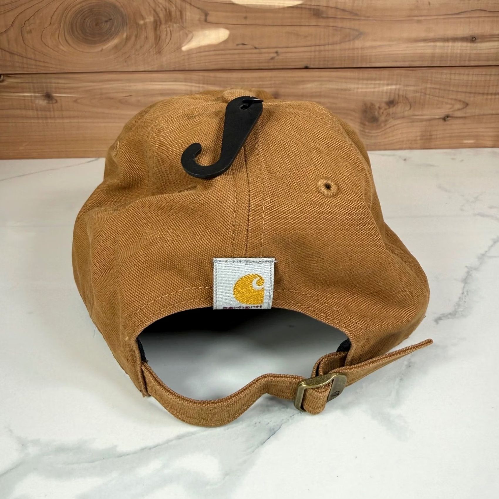 Carhartt Carhartt Canvas Script Graphic Cap Brown Womens One Size AH5247W Adjustable Cap Size ONE SIZE - 5 Thumbnail