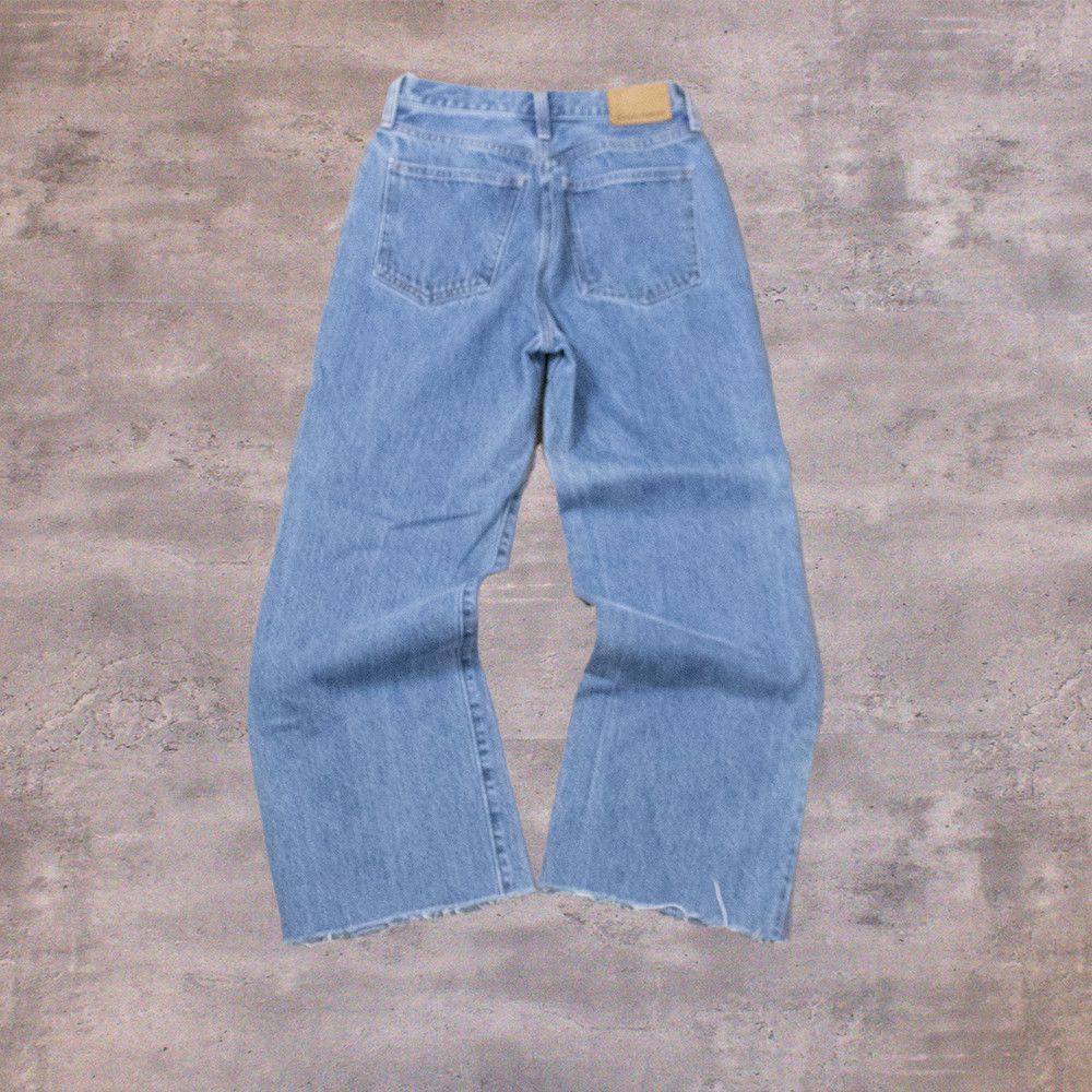 Japanese Brand Denim Form Baggy Wide Relax Fit CrazyY2K Denim Pant's Size US 26 / EU 42 - 2 Thumbnail