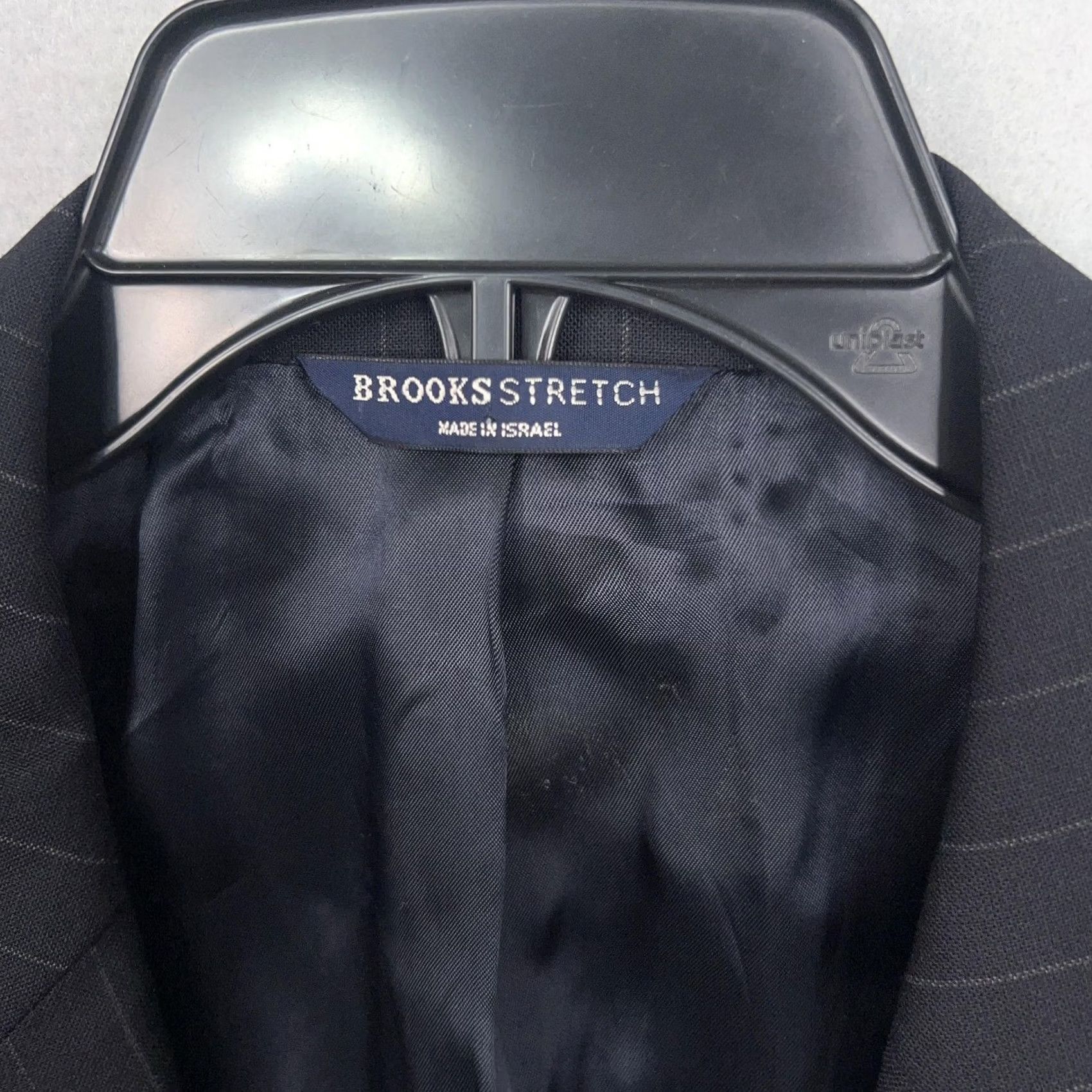 Brooks Brothers Brooks Brothers Jacket Mens 44R Pinstripe Wool Stretch Two Button Notch Blazer Size 44R - 5 Thumbnail
