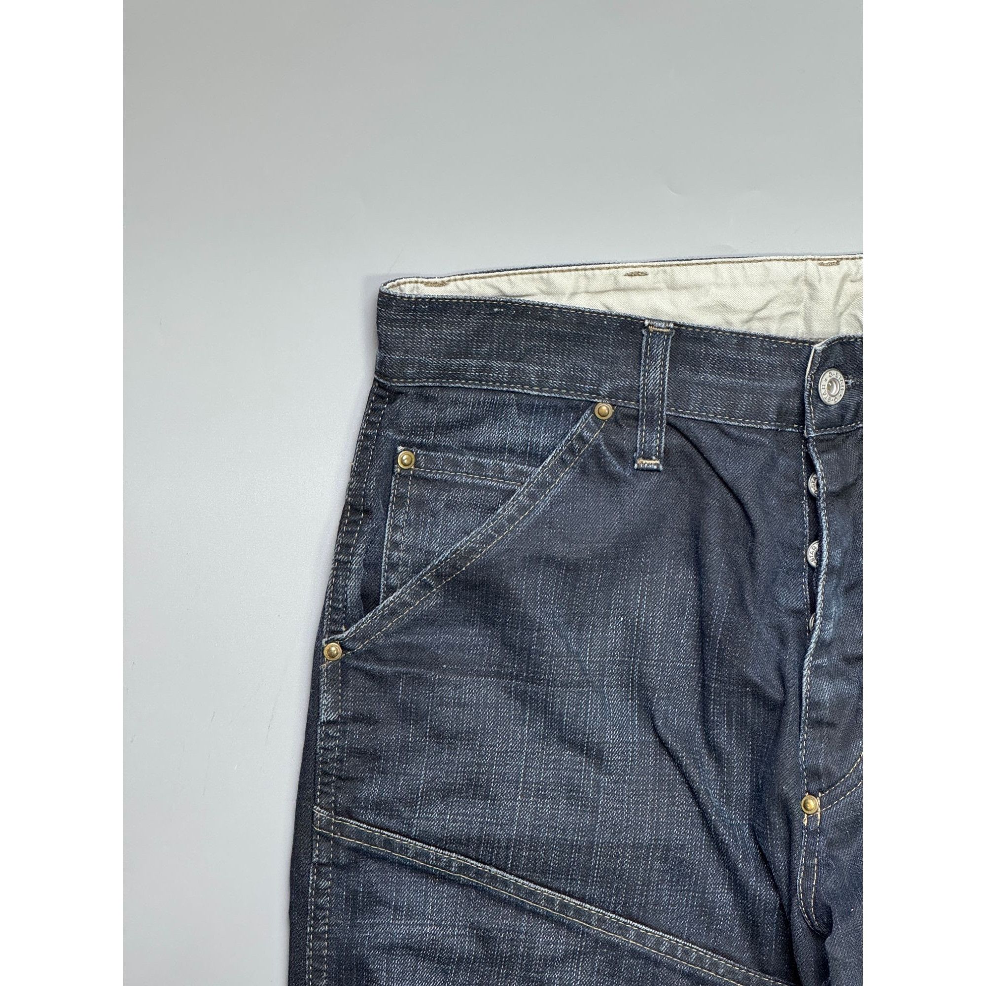 G-Star G-Star RAW Loose Fit Rap Denim Jeans Pants (Y1162) Size US 32 / EU 48 - 3 Thumbnail