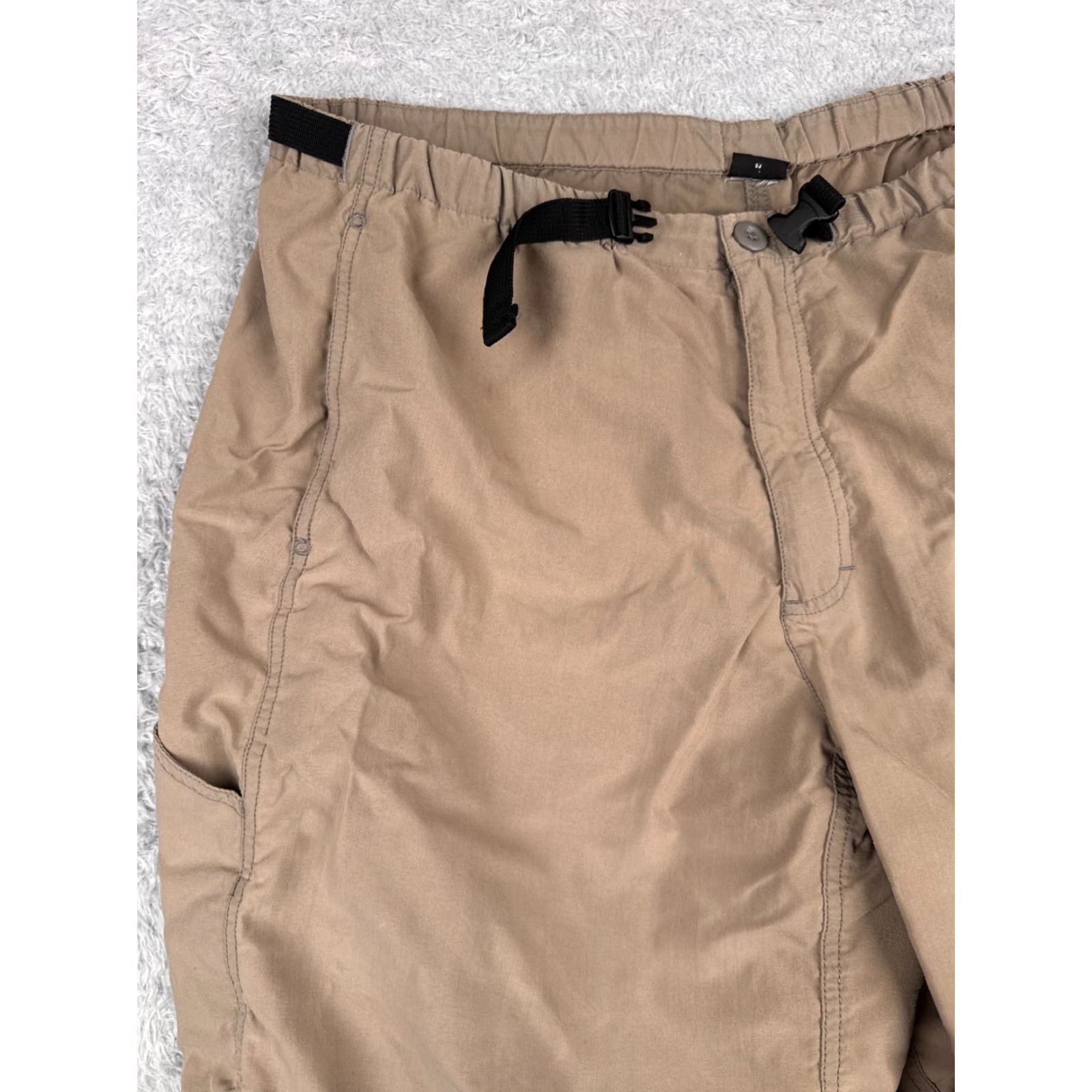 Patagonia VINTAGE Patagonia Shorts Men 38 Beige Nylon Belted Cargo Pocket 10in Inseam Outdoor Beach Army 90s Size US 38 / EU 54 - 2 Thumbnail
