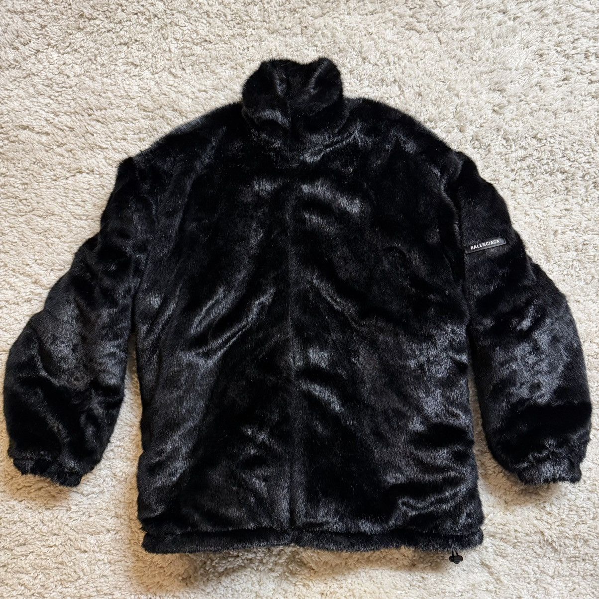Balenciaga Balenciaga Skiwear Black Ski Faux-Fur Jacket