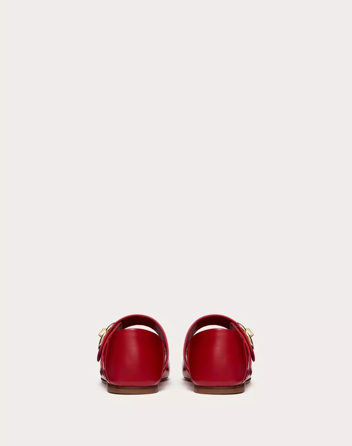 Valentino o1s1wg110625 Mary Jane Vlogo Locker Ballerina in Red Size US 8.5 / IT 38.5 - 3 Thumbnail