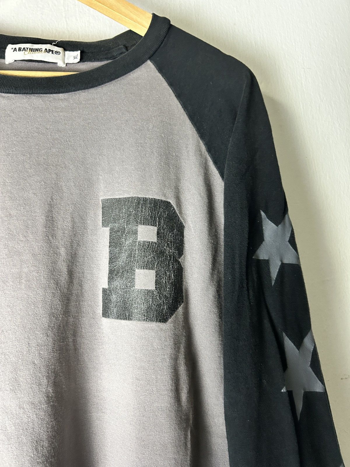 Bape Vintage Bathing Ape Bape Sta Raglan 3/4 Longsleeve Japan Size US XL / EU 56 / 4 - 4 Thumbnail